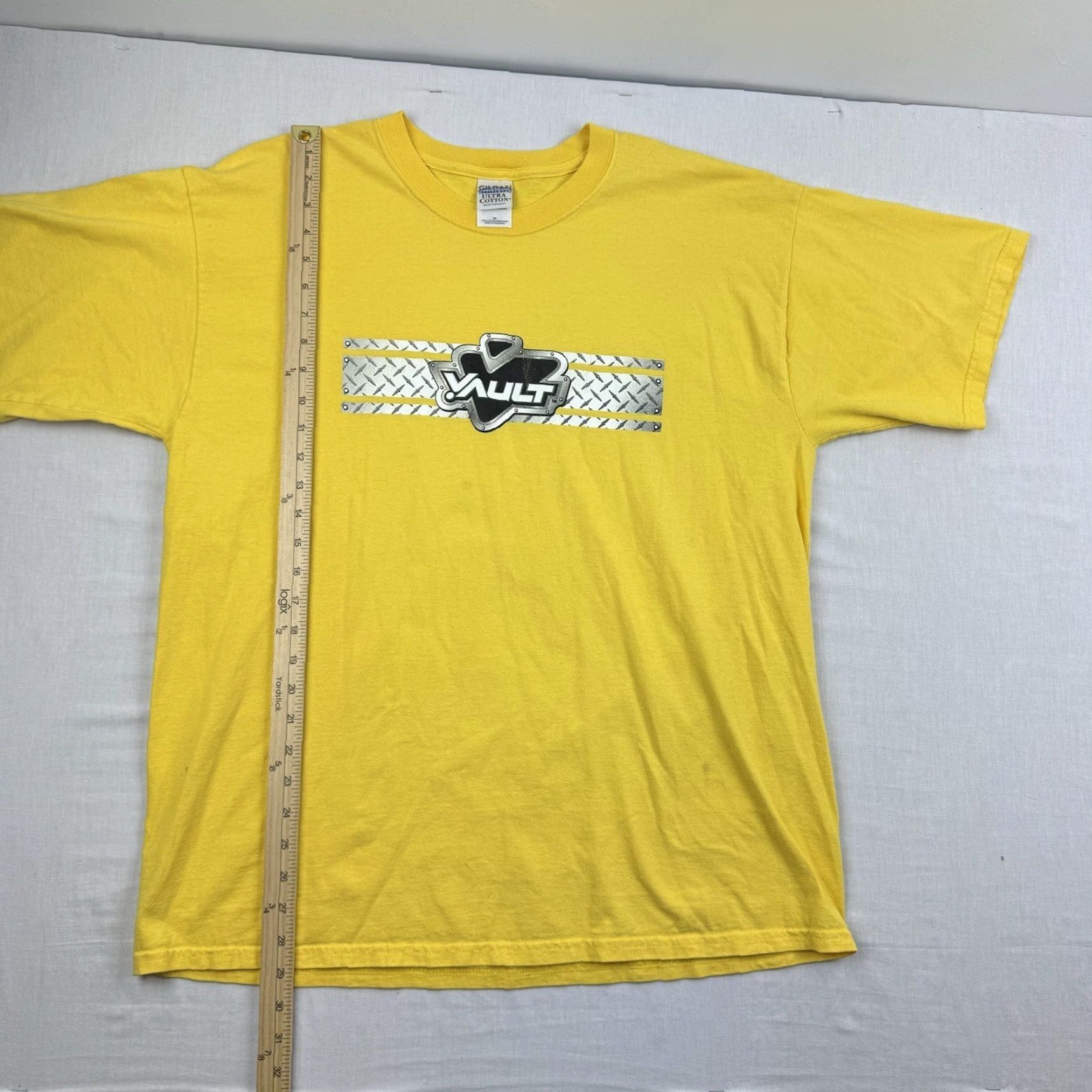 Gildan VINTAGE Gildan T-Shirt Men XL Yellow Energy Drink Promo Grunge Y2K 2000s Size US XL / EU 56 / 4 - 7 Thumbnail