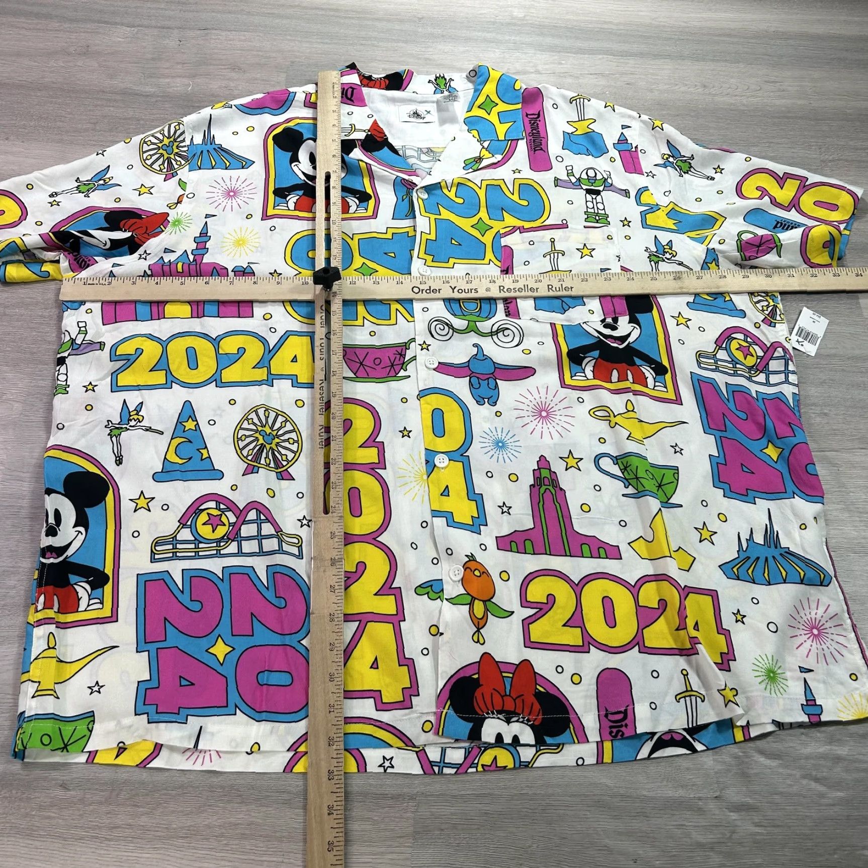 Disney NEW Disney Shirt Mens 3XL Multicolor Mickey Mouse Button Up 2024 Aloha Size US XXL / EU 58 / 5 - 6 Thumbnail