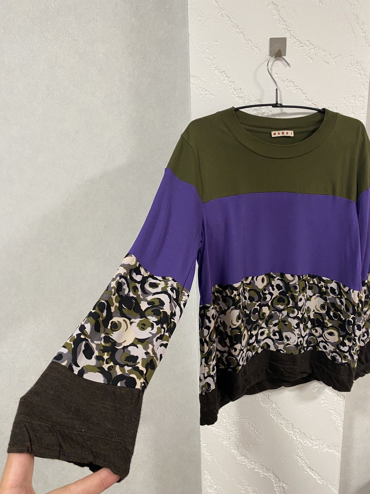 Marni Marni Colour Block Panelled Long Sleeve T-shirt RRP 350$ Size M / US 6-8 / IT 42-44 - 5 Thumbnail