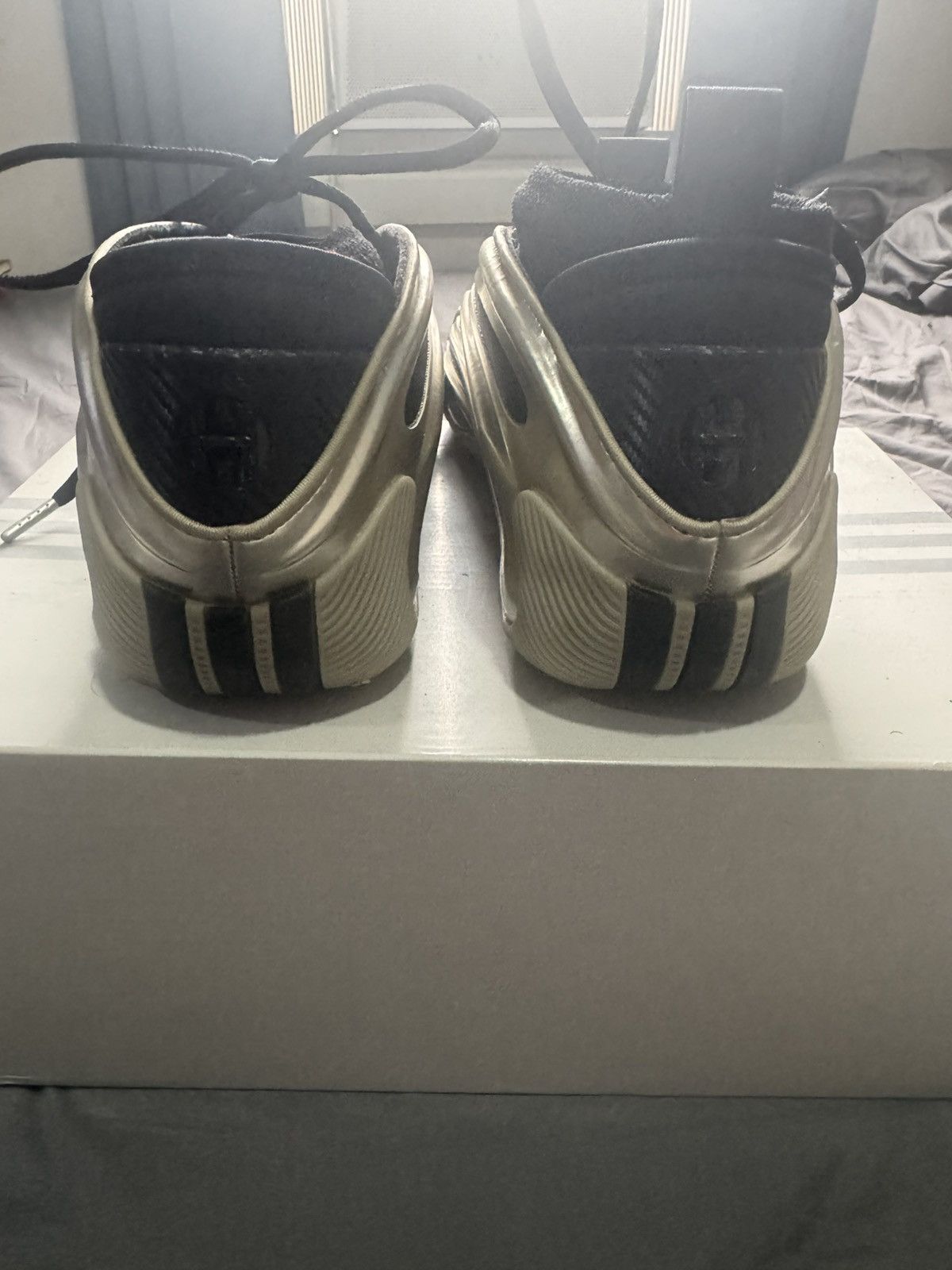 Adidas Adidas Harden Volume 9 Basketball Shoes Cyber Metallic Size US 11.5 / EU 44-45 - 3 Thumbnail