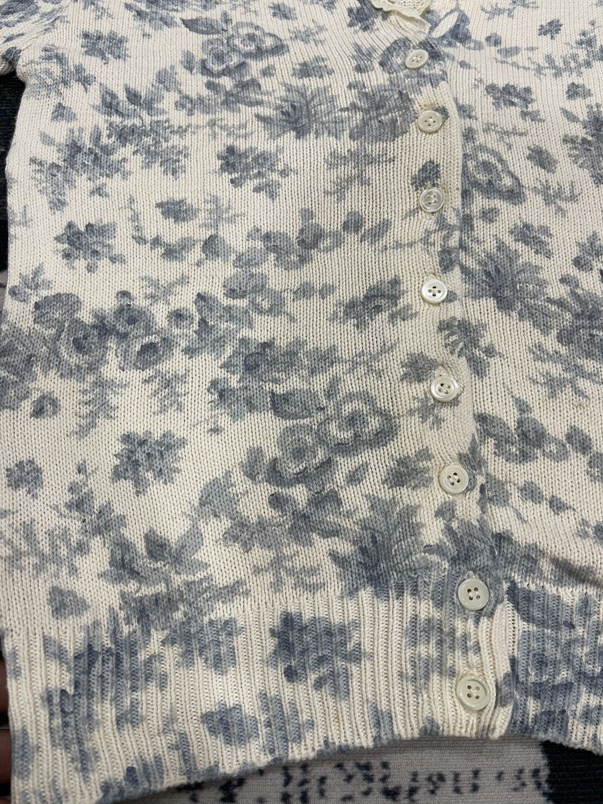 Vintage Vintage Ralph Lauren Floral Button Knit Size S / US 4 / IT 40 - 7 Thumbnail