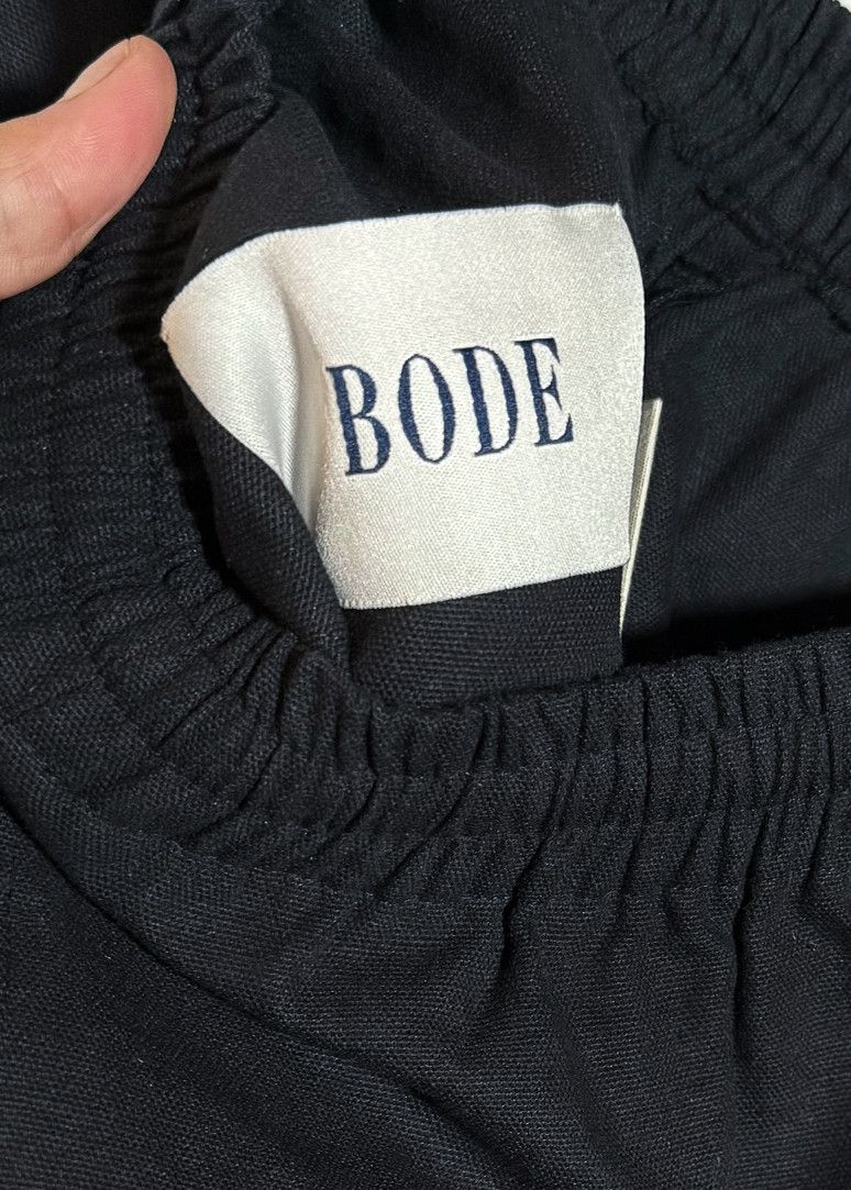 Bode Bode Zinnia Ribbon Flower Embroidered Black Shorts Size US 38 / EU 54 - 6 Thumbnail