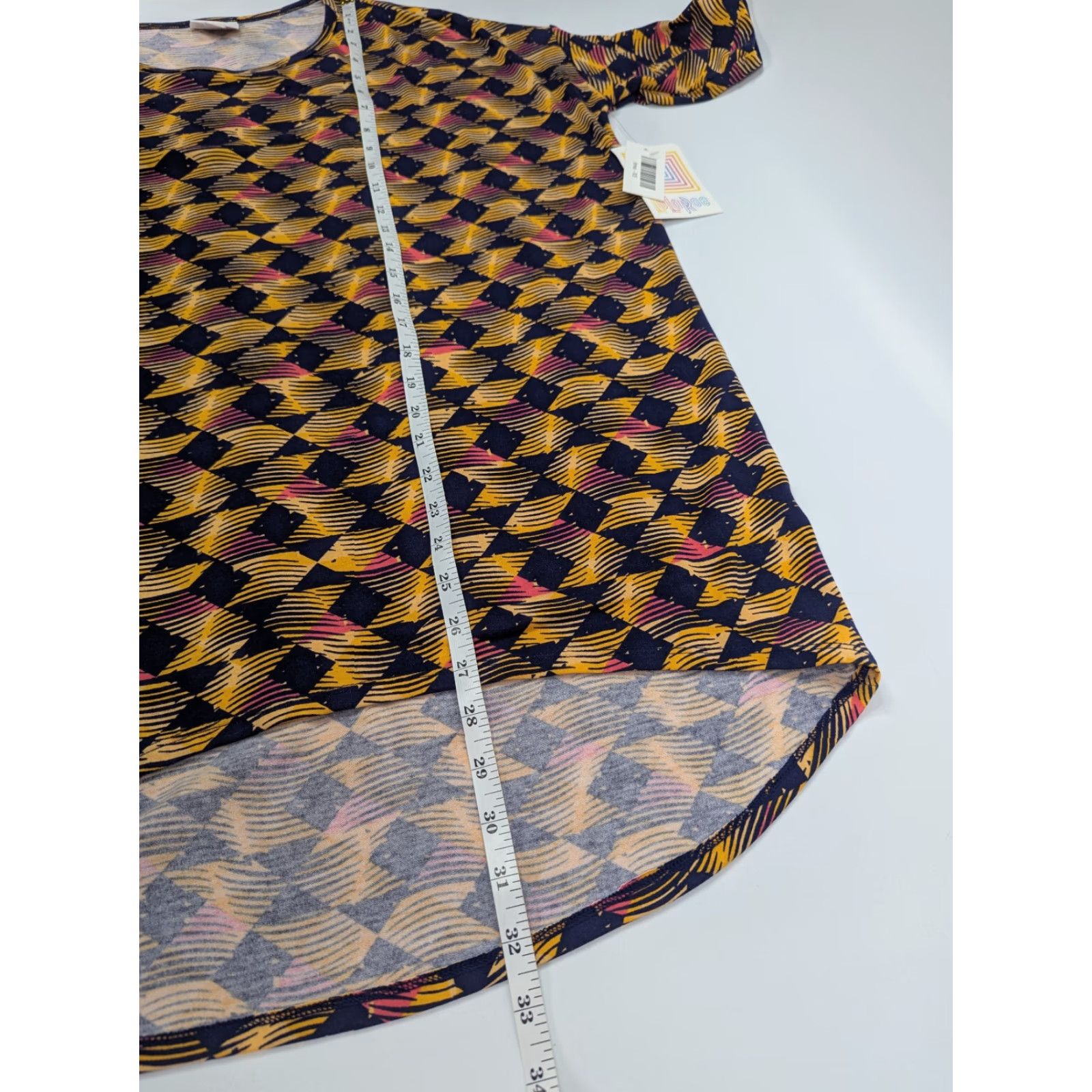 Vintage VINTAGE NWT LulaRoe Irma Tunic Womens XS Geometric Yellow Stretch Shirt Size XS / US 0-2 / IT 36-38 - 3 Thumbnail