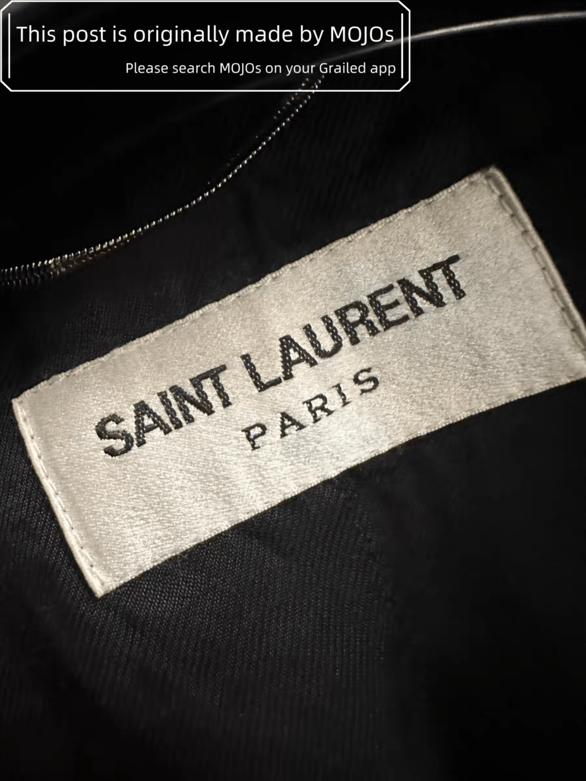 Sz 50 Saint Laurent Paris 14AW Leather Collar Rider Jacket