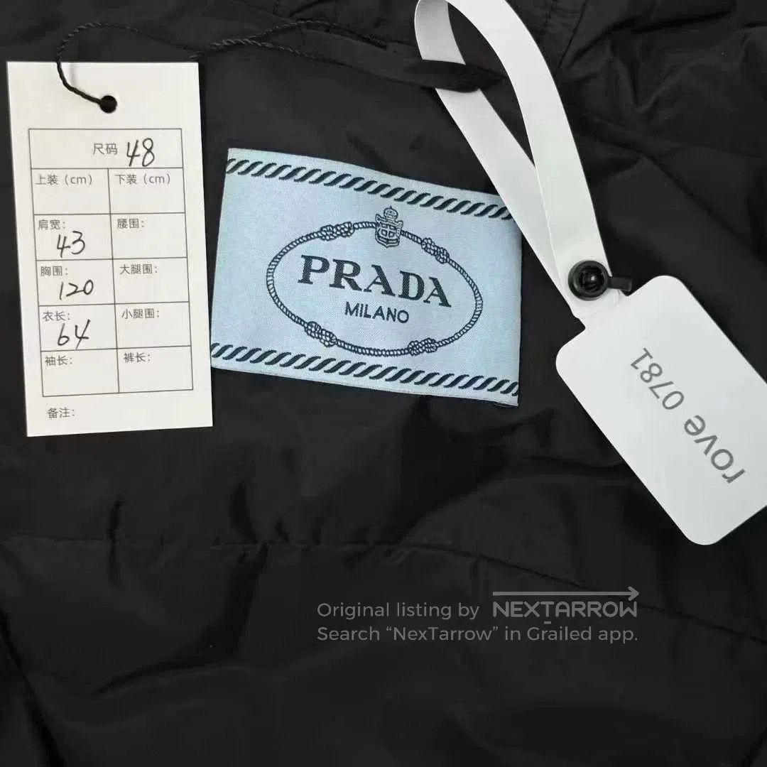 Prada prada black hooded zip-up cotton jacket. Size US M / EU 48-50 / 2 - 2 Thumbnail