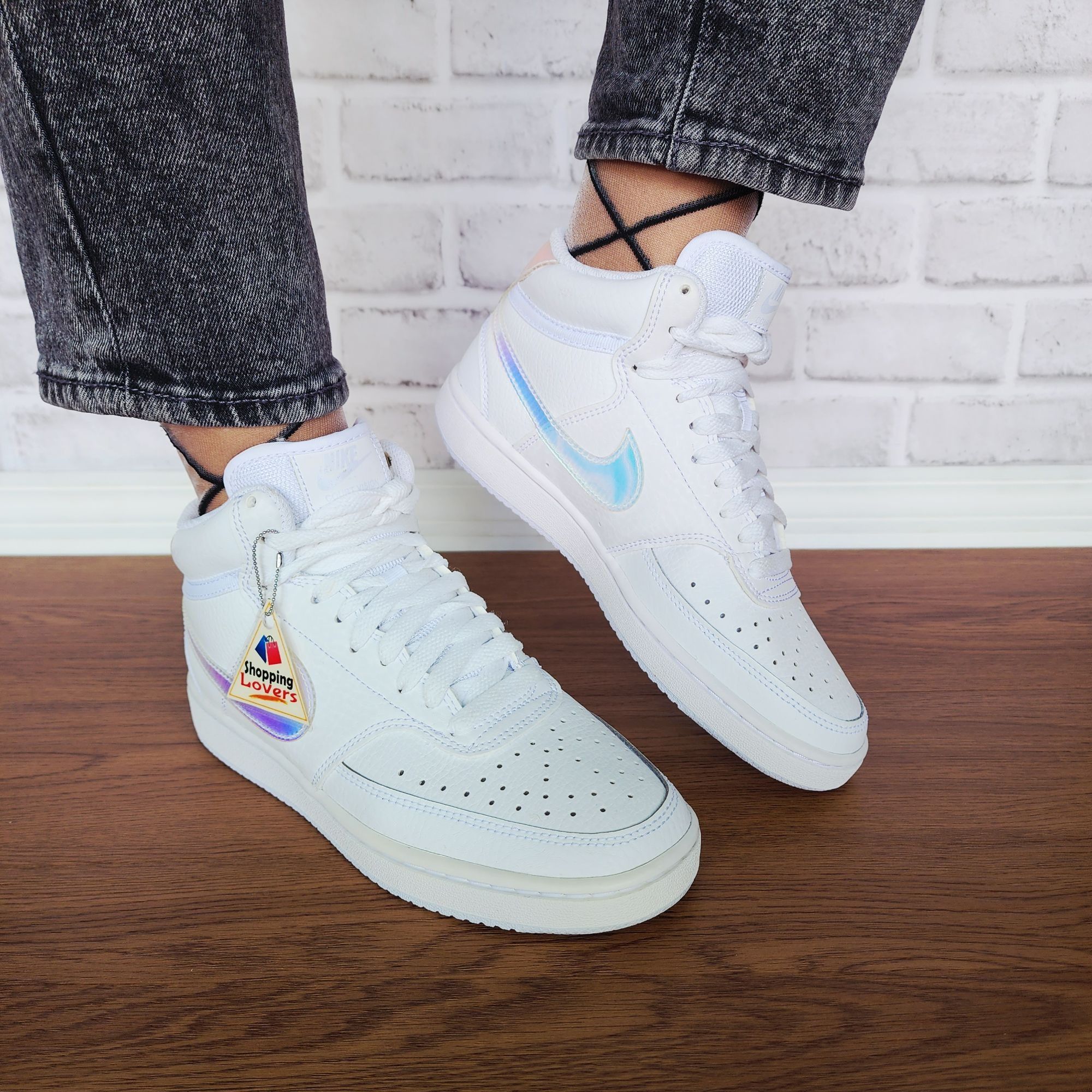 ❤️Nike Court Vision Mid Sz 6.5 Women's Shoes Sneaker White I