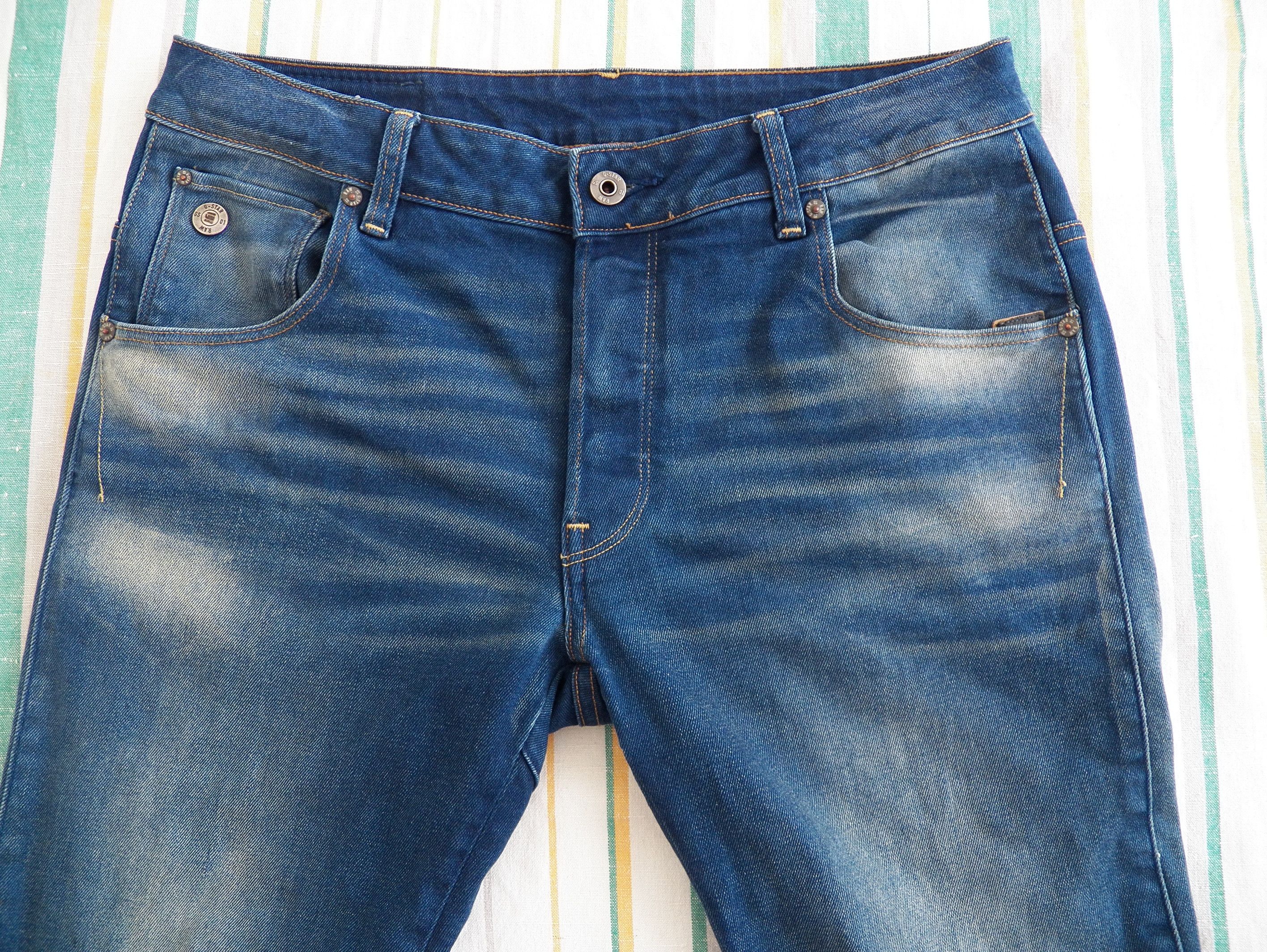 G-Star G-Star RAW Arc 3D Slim Mens Jeans W32 L30 Medium Blue Size US 32 / EU 48 - 8 Thumbnail