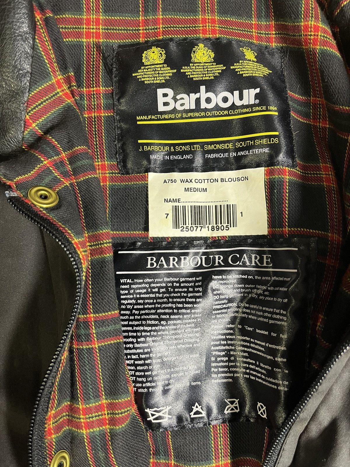 Barbour Barbour A750 wax cotton bouson Size US M / EU 48-50 / 2 - 3 Thumbnail