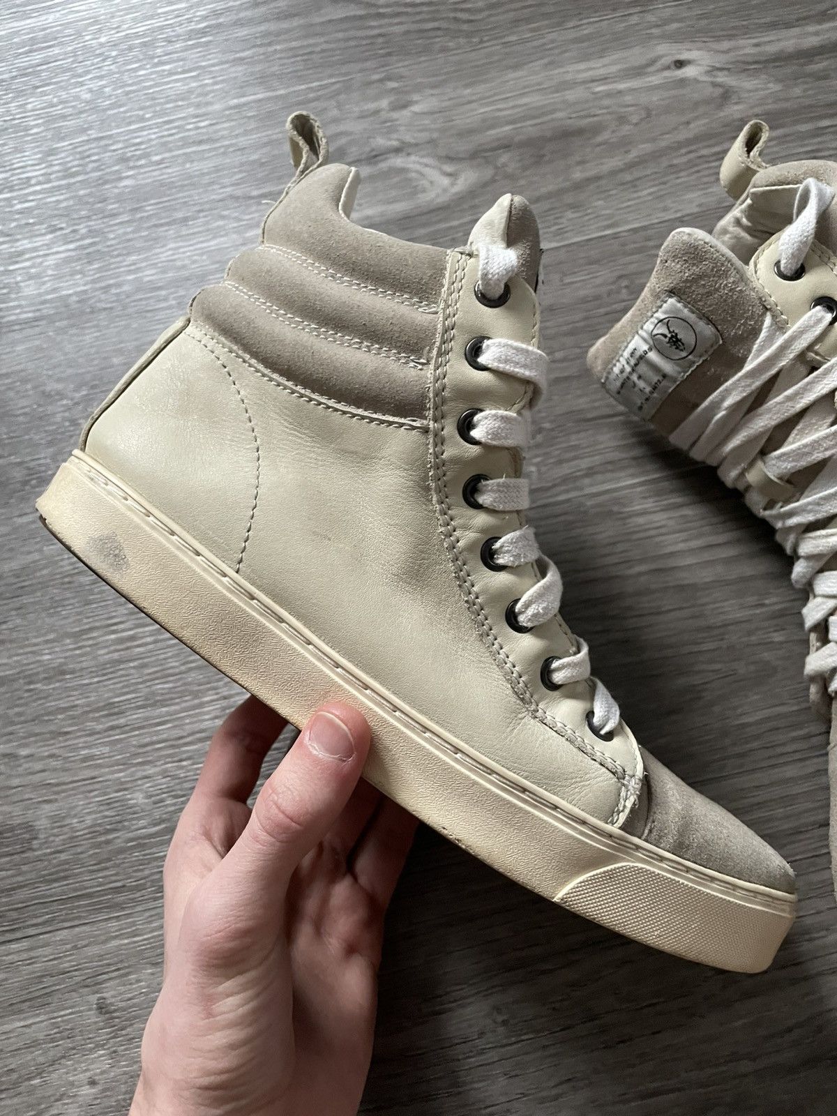 Allsaints ALLSAINTS SPITALFIELDS SUEDE HI-TOP SHOUS Size US 8 / EU 41 - 2 Thumbnail