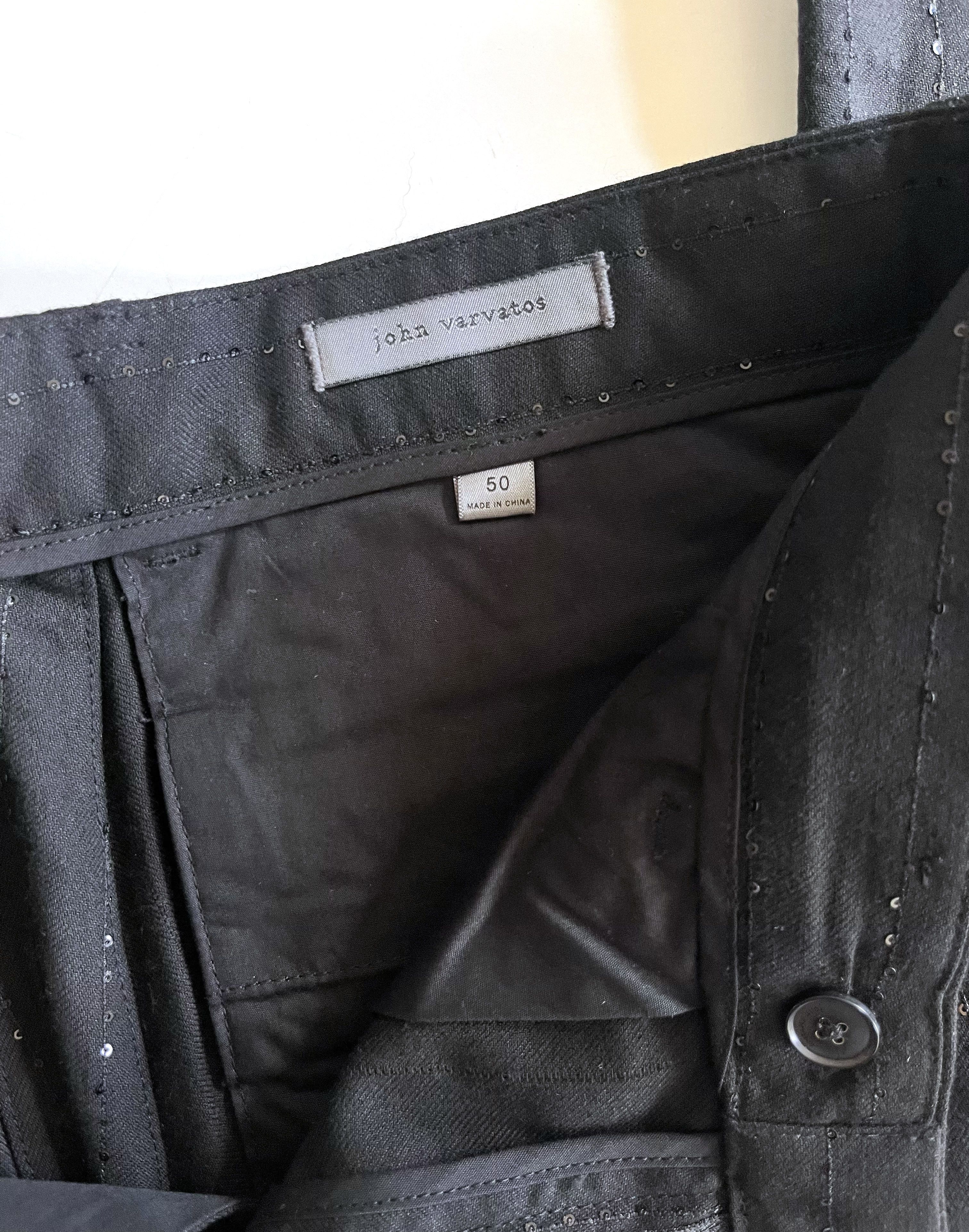 John Varvatos John Varvatos - Sequin pinstripe dress pants Size 50R - 3 Thumbnail