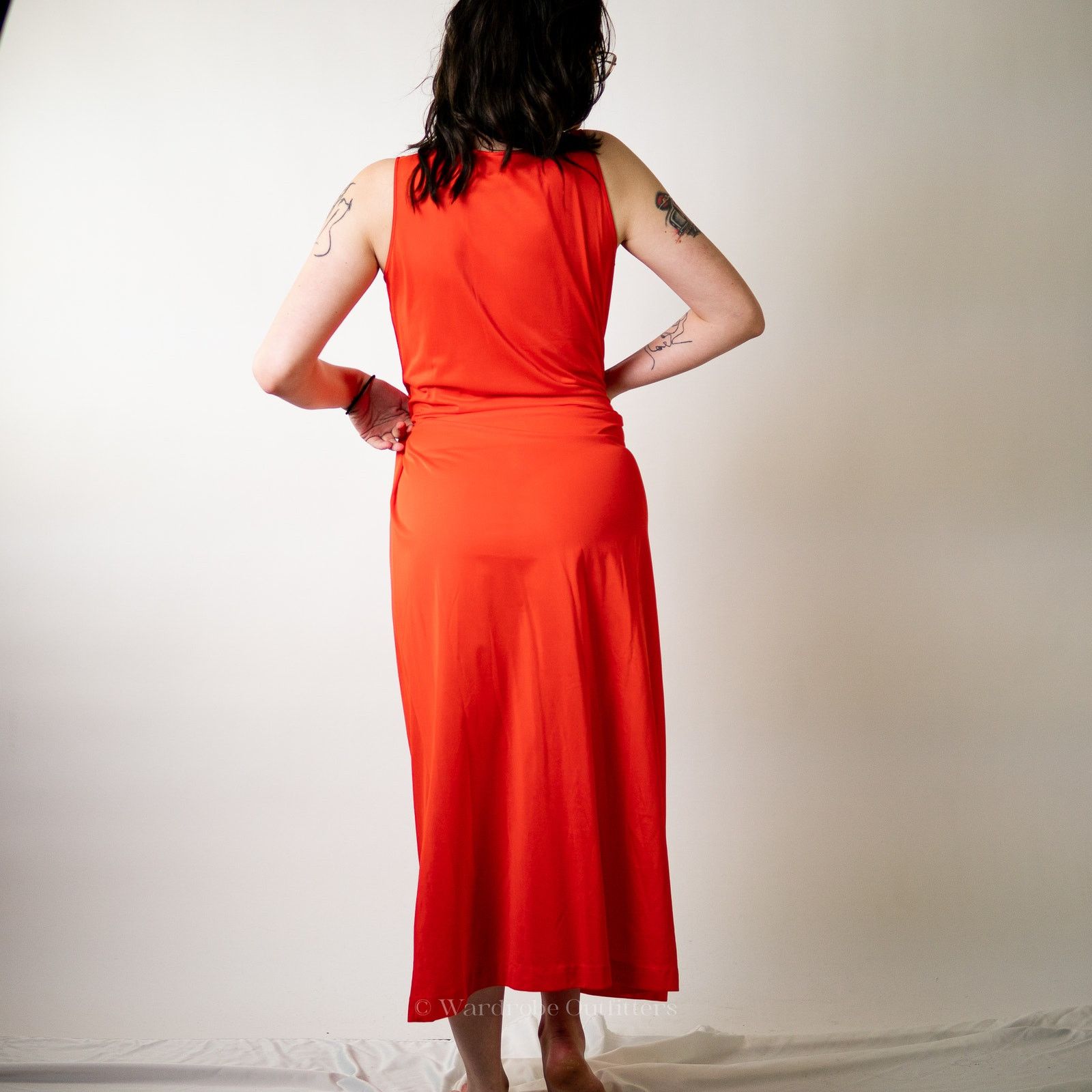 Vintage Vintage 1960's Embroidered Gossard Artemis Coral Dress Size M / US 6-8 / IT 42-44 - 2 Thumbnail