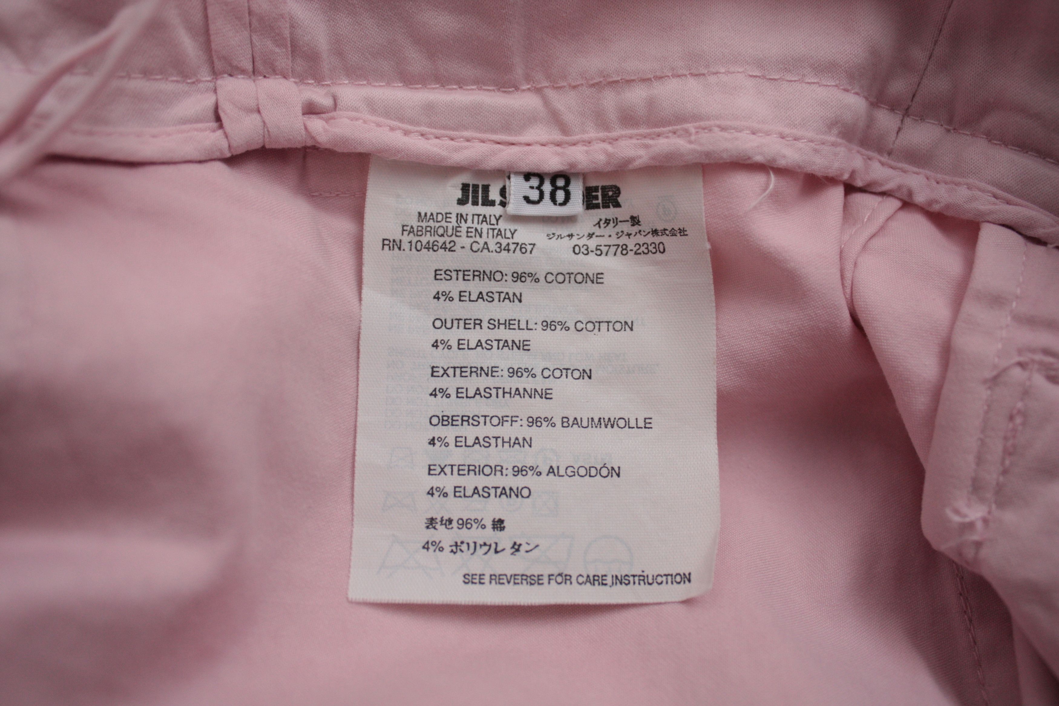 Jil Sander Jil Sander Light Pink Relaxed Flared Pants Women's 38 Size 29" - 7 Thumbnail