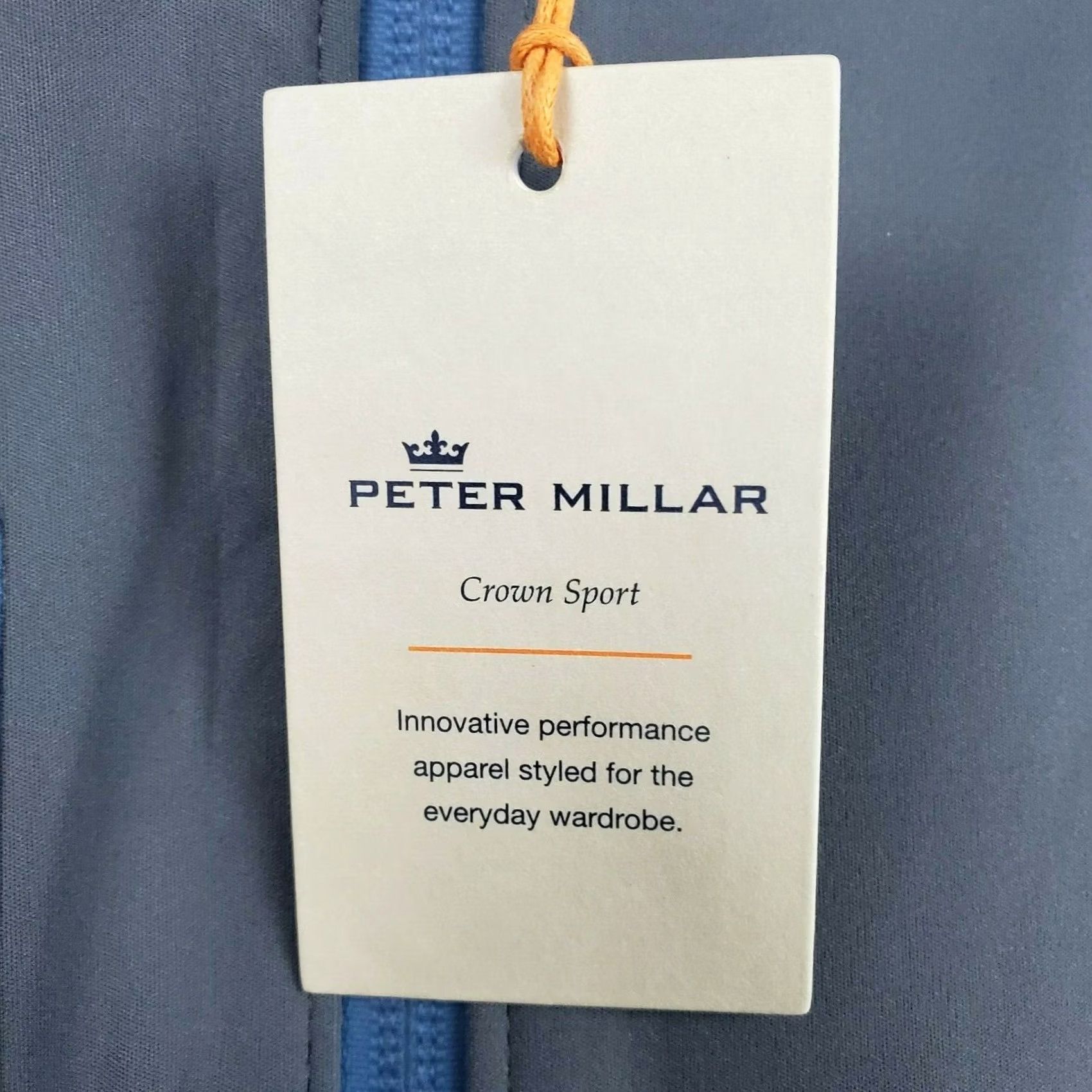Peter Millar PETER MILLAR Full Zip Vest Mens Size Large Gray/Blue Windproof Golf NWT 65 Size US L / EU 52-54 / 3 - 6 Thumbnail