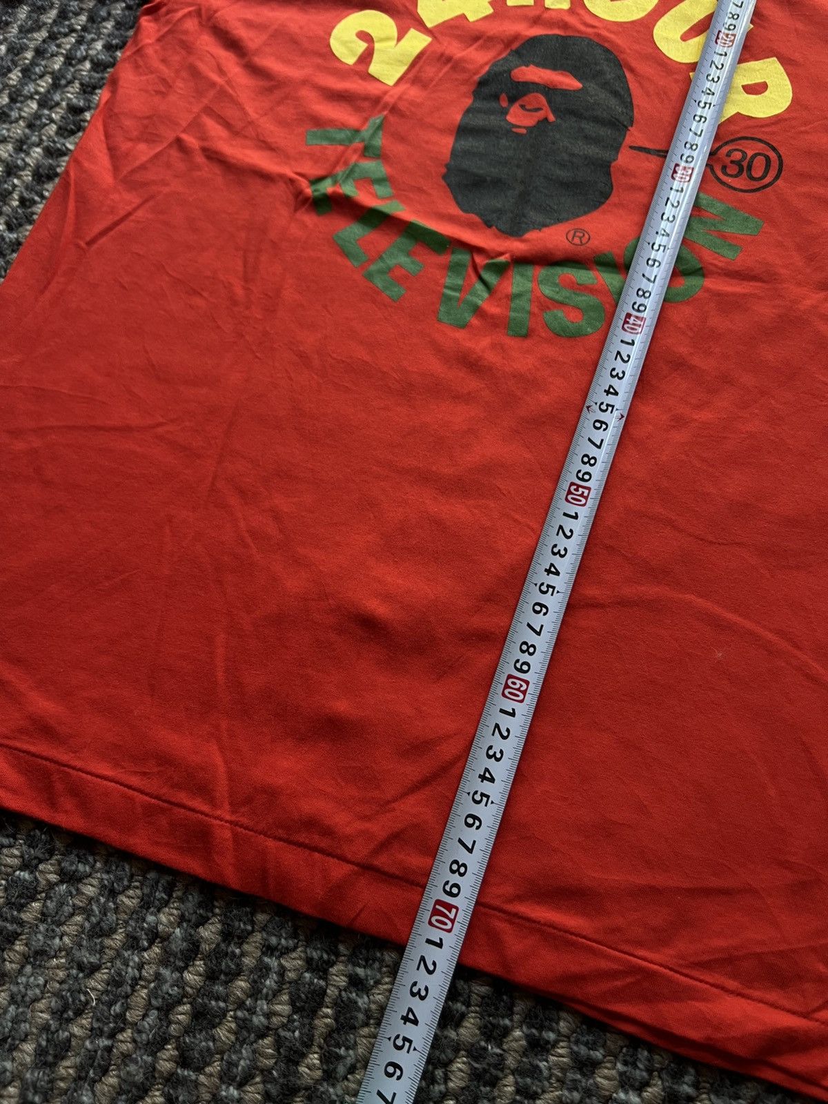 Bape Bape X 24 Hour Television Ape Head Tee Size US L / EU 52-54 / 3 - 6 Thumbnail