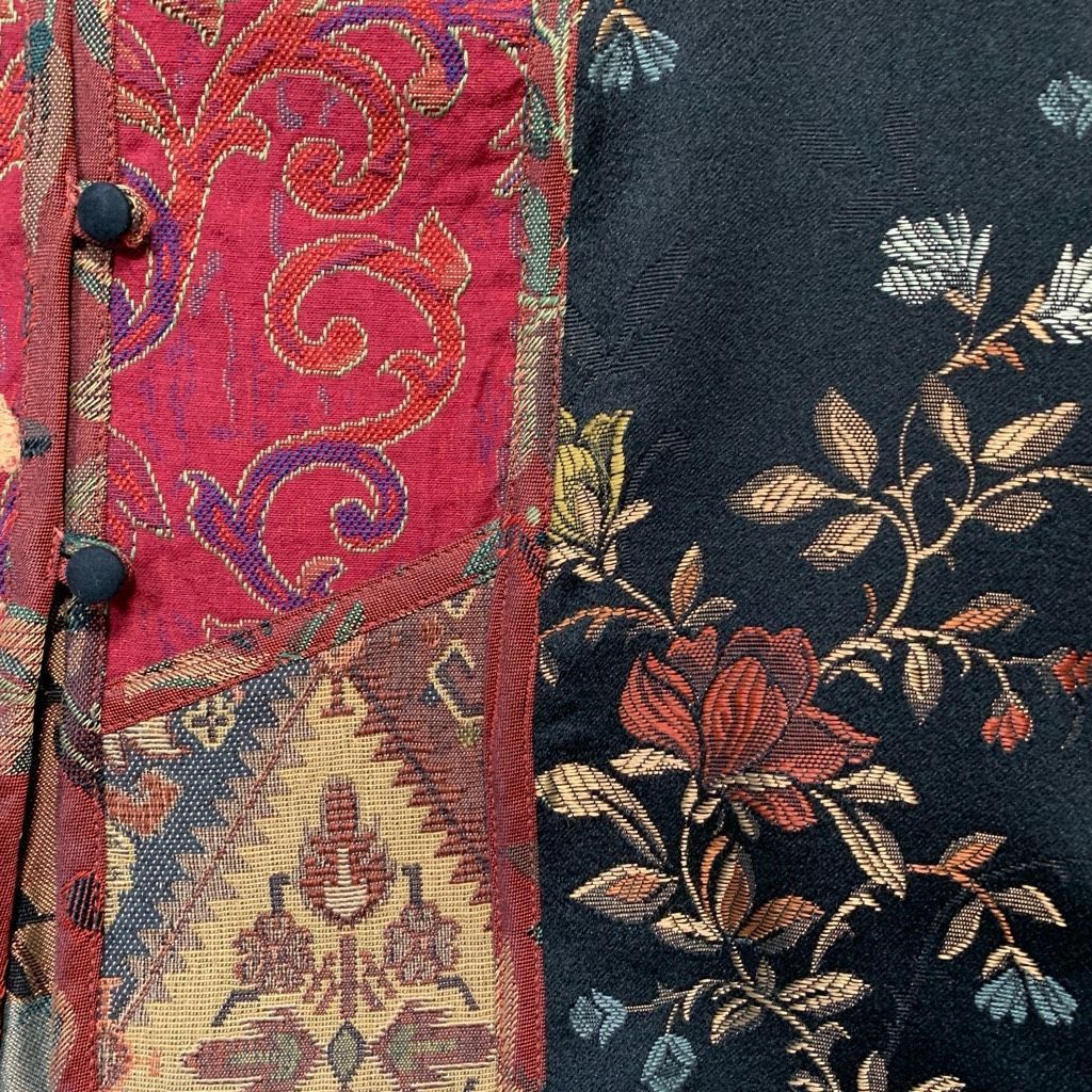 Coldwater Creek Vintage Coldwater Creek Vest Burgundy Floral Tapestry Patchw Size S / US 4 / IT 40 - 8 Thumbnail