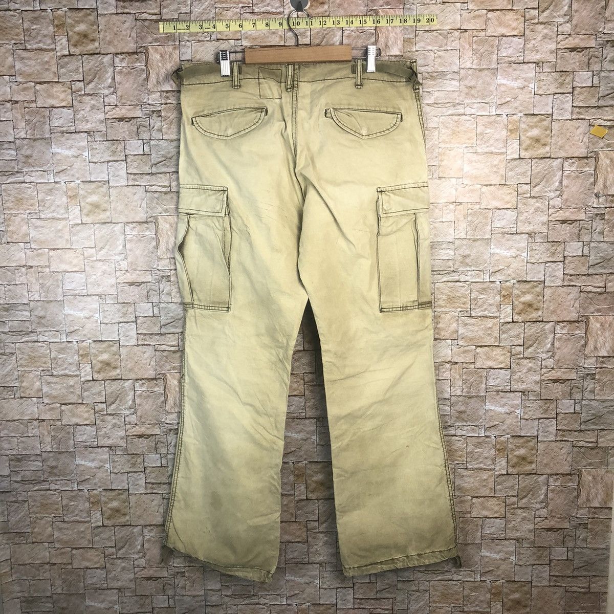 Japanese Brand Quadro Green Cargo Multipocket Pants #A359 Size US 33 - 16 Thumbnail