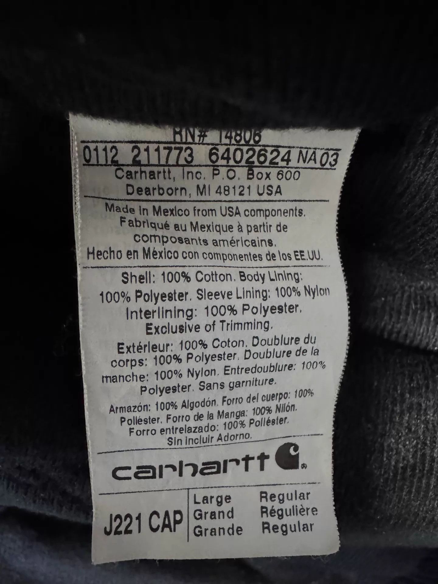 Carhartt Vintage Carhartt J221 CAP Camo L Jacket Size US L / EU 52-54 / 3 - 9 Thumbnail