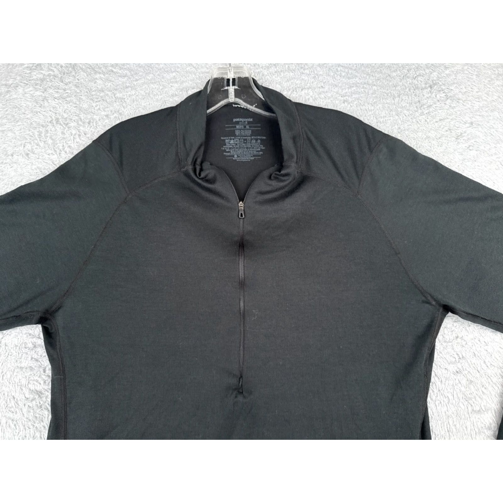 Patagonia Patagonia Shirt Men XL Black 1/4 Zip Polyester Long Sleeve Capilene 2 Nature All Seasons Lightweight Breathable Crew Neck Logo Mens Size US XL / EU 56 / 4 - 4 Thumbnail