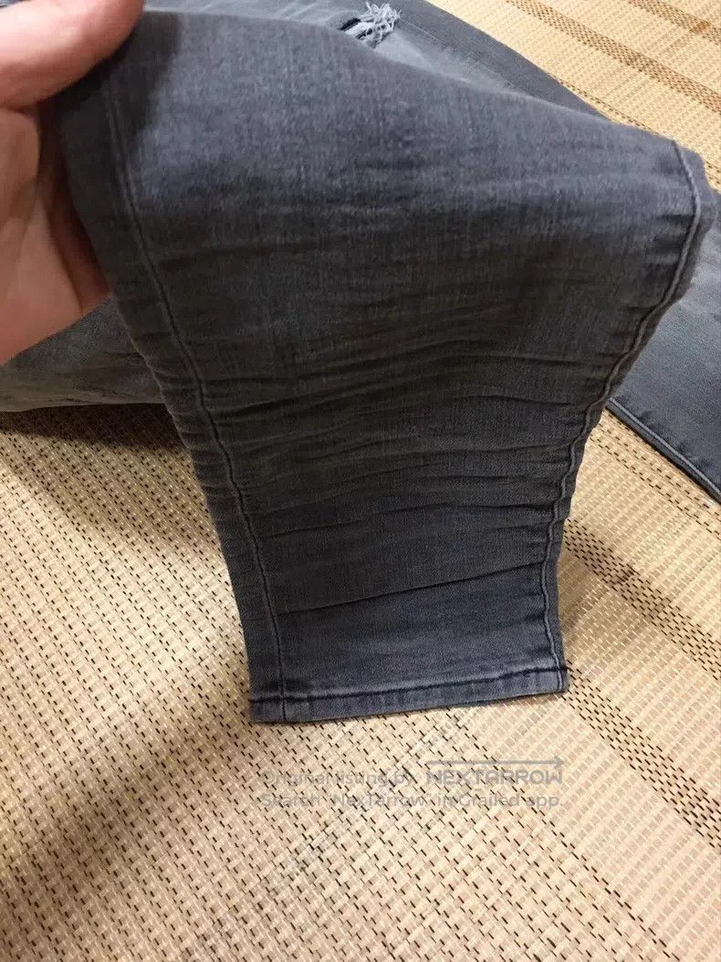 Amiri Amiri Size 31 Mx1 gray split leather jeans Size US 31 - 4 Thumbnail
