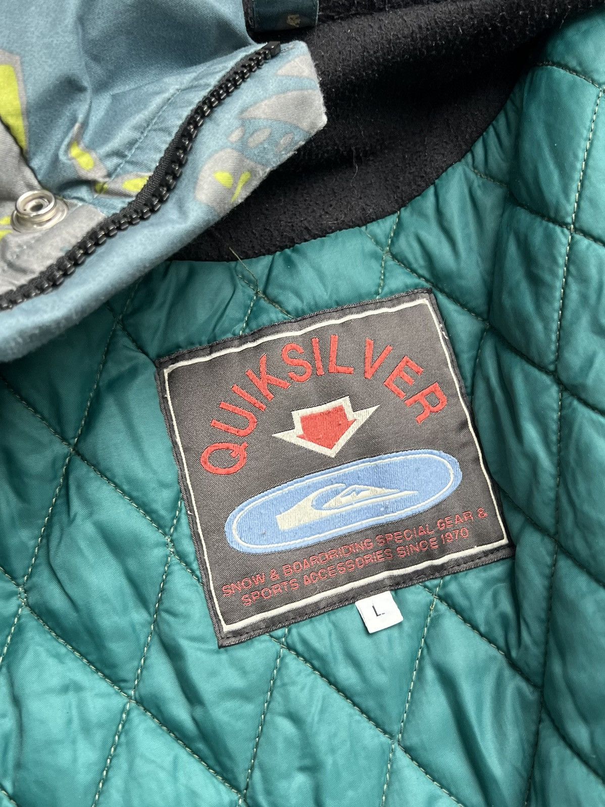 Quiksilver Quiksilver rare printed 90s vintage jacket Size US L / EU 52-54 / 3 - 9 Thumbnail