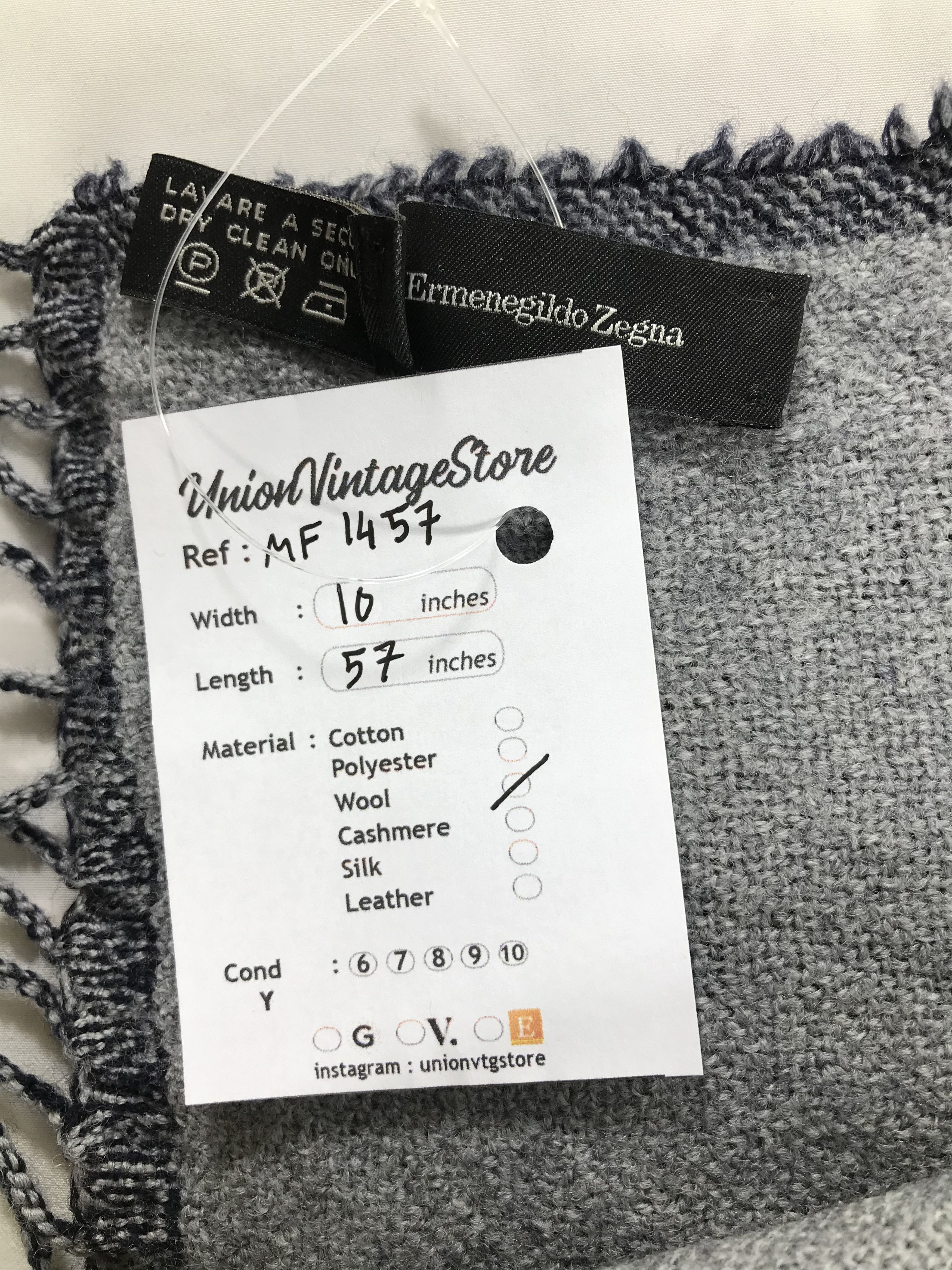 Ermenegildo Zegna Vintage Ermenegildo Zegna Scarf/Muffler/Neckwear MF1457 Size ONE SIZE - 4 Thumbnail