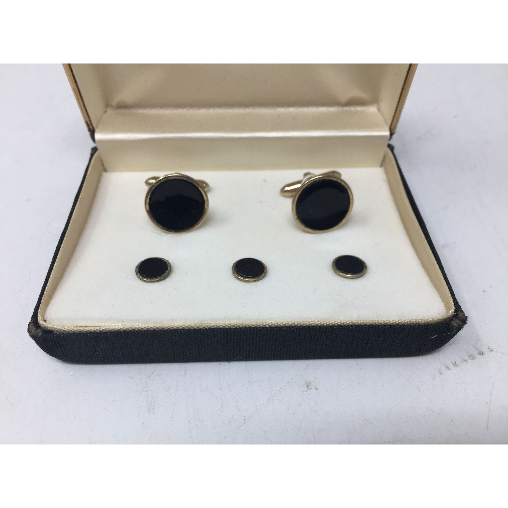 Other Mc. Elgunn's Summit, N.J. by Swank Black/Gold Cufflinks and Size ONE SIZE - 3 Thumbnail