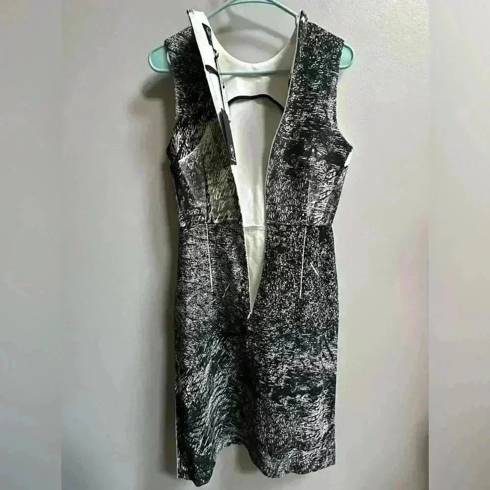 McQ Alexander McQueen NEW | McQ by Alexander McQueen Abstract Print Sheath Dress Size S / US 4 / IT 40 - 3 Thumbnail