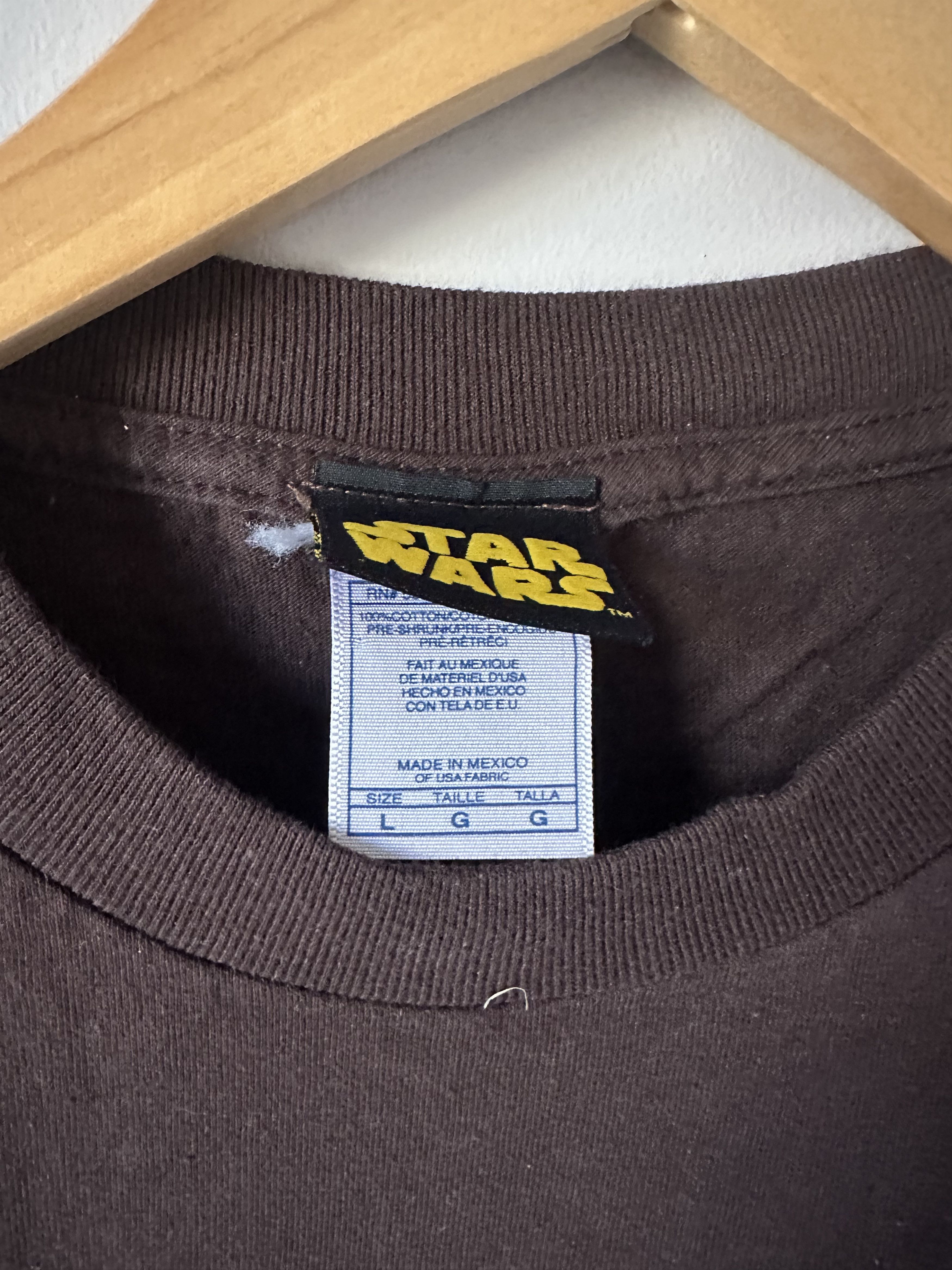 Star Wars × Vintage Star Wars Chewbacca "Chewie" Brown Short Sleeve Tee Shirt Size US L / EU 52-54 / 3 - 3 Thumbnail