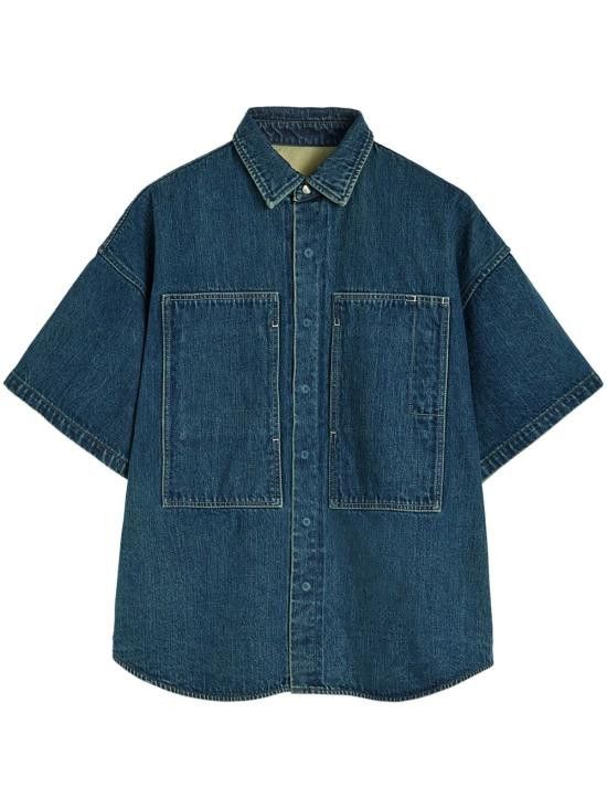 Jil Sander JIL SANDER Women Shirts J40DL0157 J45291420 Blue Size M / US 6-8 / IT 42-44 - 1 Thumbnail