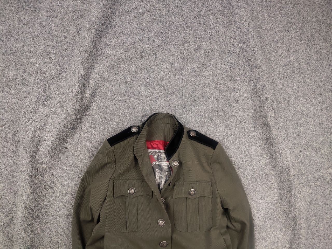 The Kooples The Kooples Short Khaki Military Button pocket Blazer Jacket Size S / US 4 / IT 40 - 1 Thumbnail