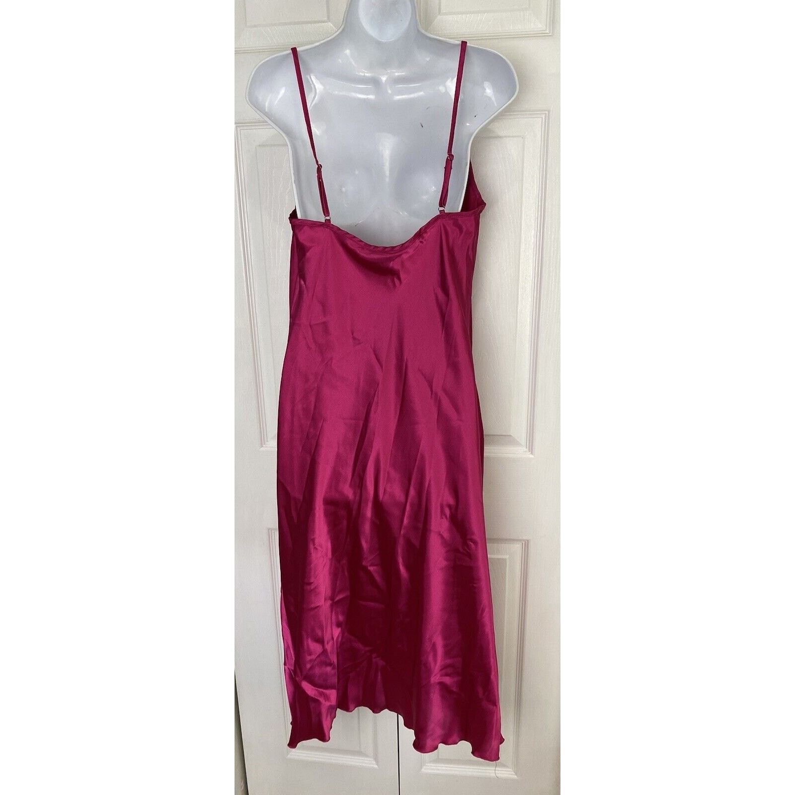 Bebe NWT BEBE Pink Slip Cowl Neck Adjustable Strap Midi Dress Size M / US 6-8 / IT 42-44 - 5 Thumbnail