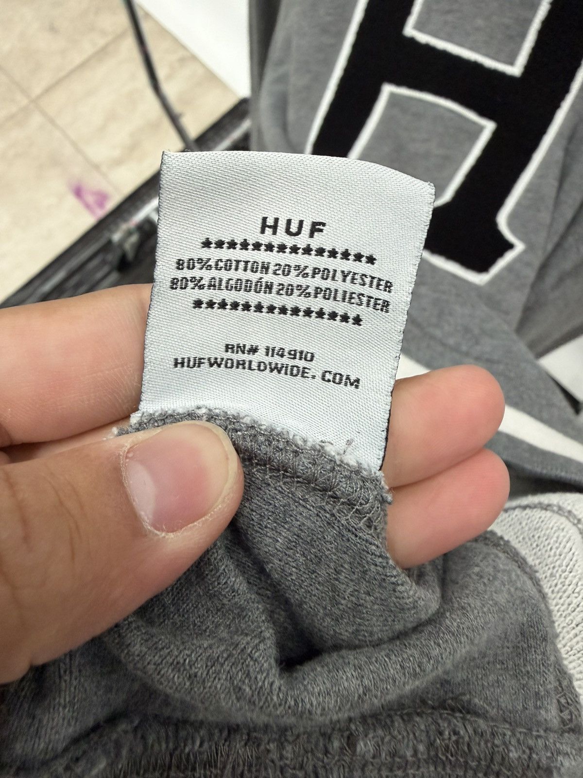 Huf Vintage Huf Star Hoodie Size US XL / EU 56 / 4 - 8 Thumbnail