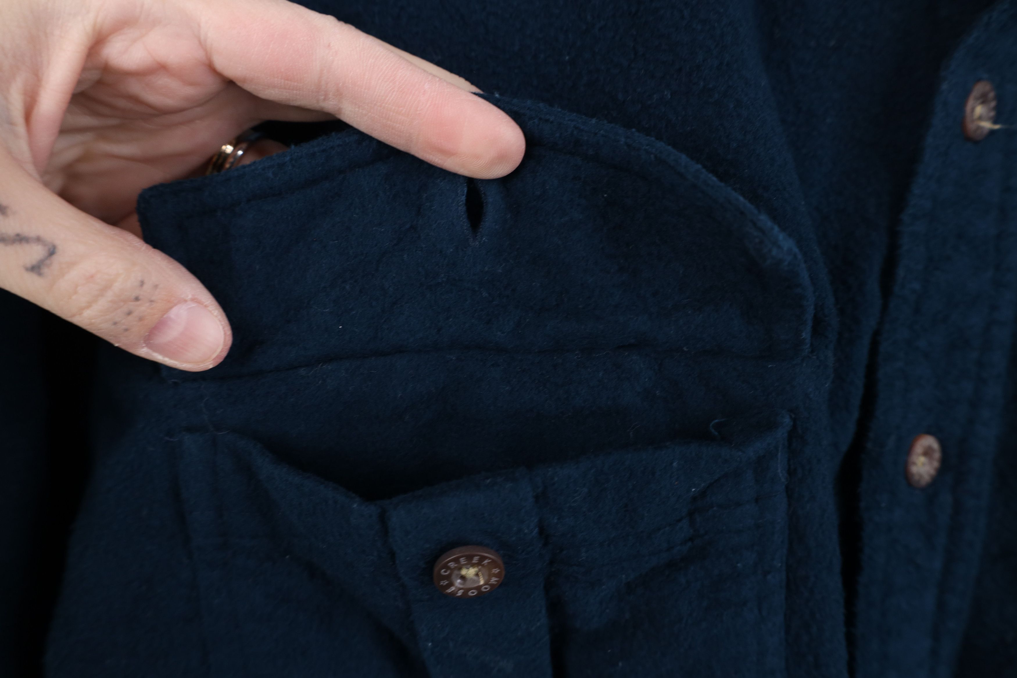 Vintage Vintage 90s Streetwear Cloth Button Shirt Blue Cotton Size US XL / EU 56 / 4 - 8 Thumbnail