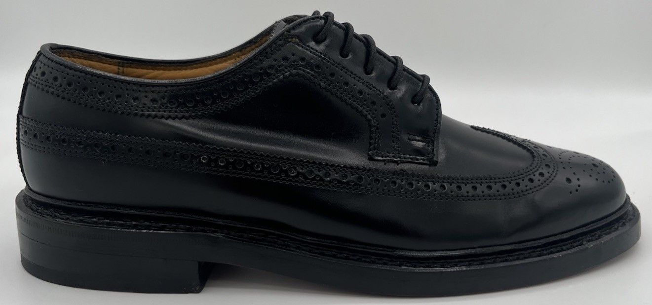 Florsheim Vtg Florsheim Royal Imperial Black Leather Derby Size 6.5 3E Size US 6.5 / EU 39-40 - 7 Thumbnail
