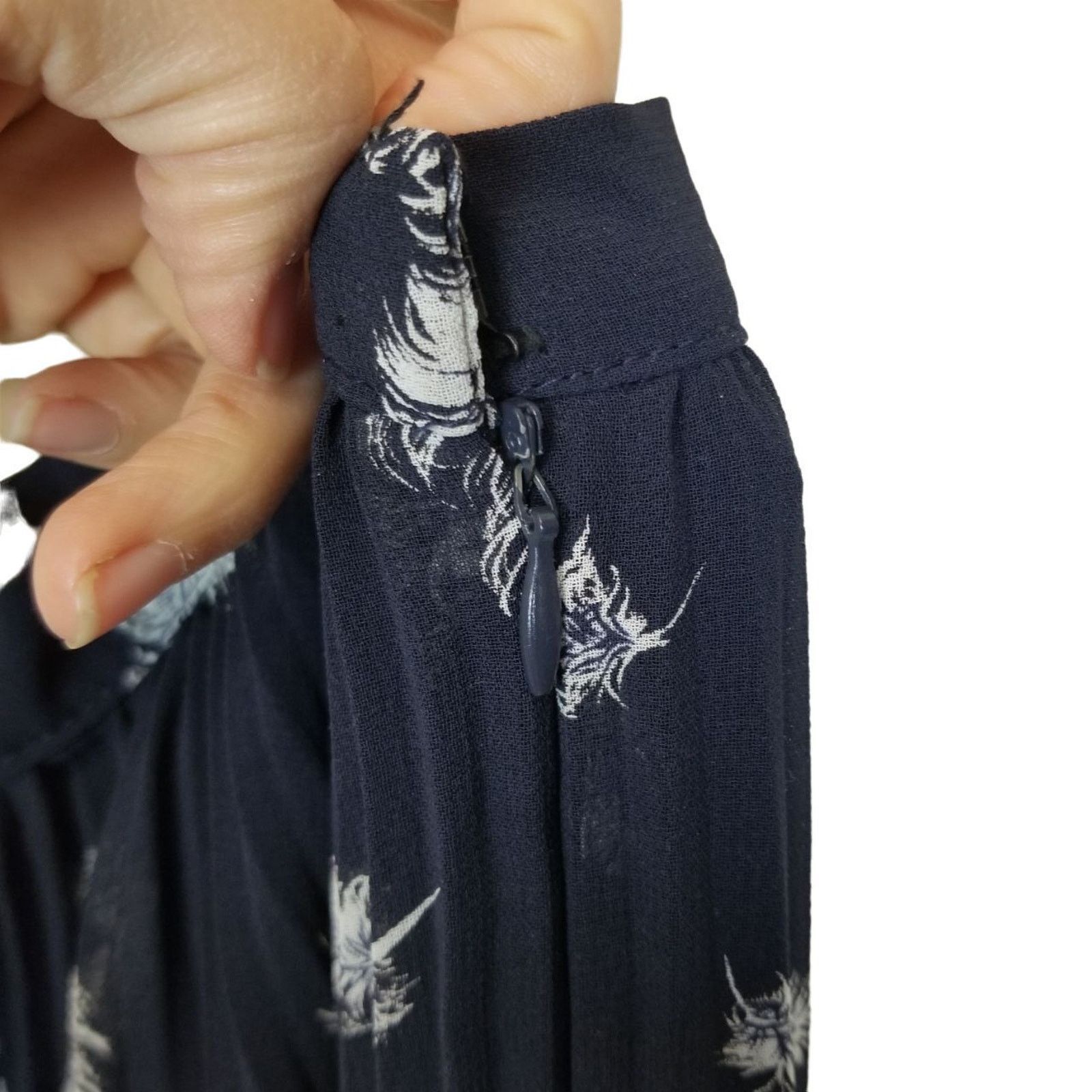 Alberto Vintage Alberto Makali Pleated Maxi Skirt Feather Whimsigoth Size 28" / US 6 / IT 42 - 5 Thumbnail
