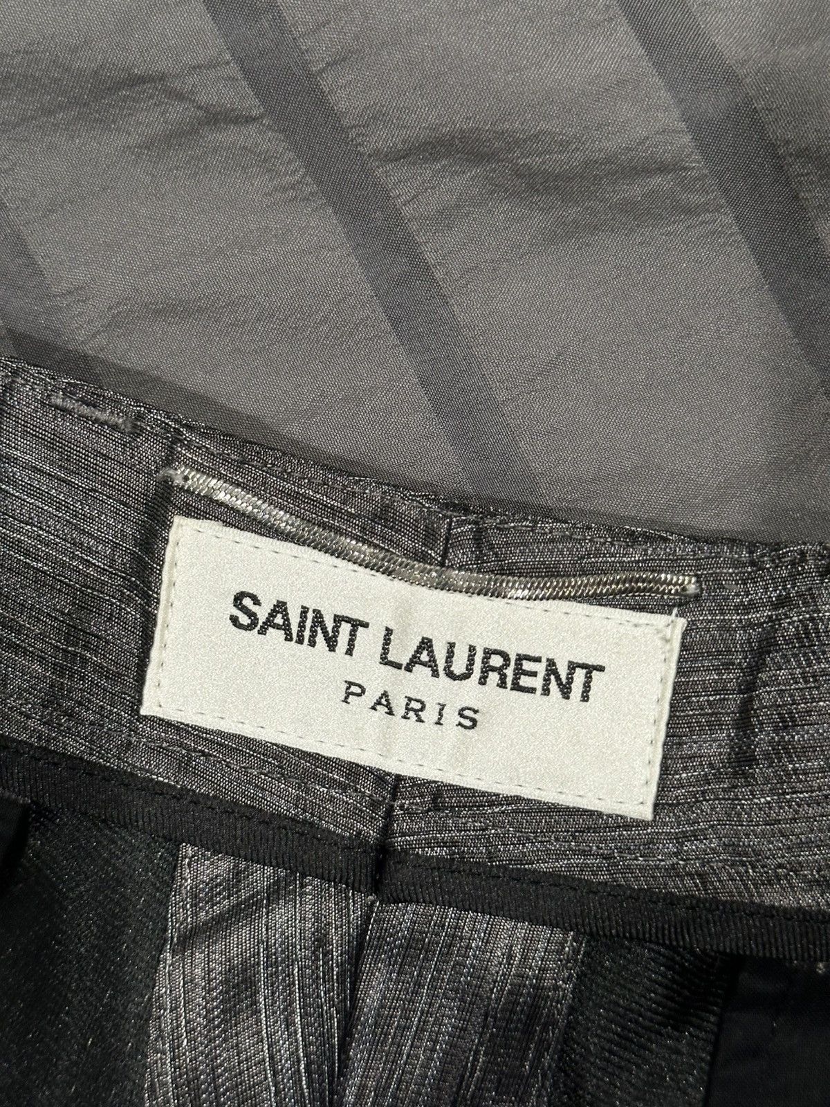 Saint Laurent Paris VIP Sample Shantung Flamme Silk Trousers 48 Size US 32 / EU 48 - 5 Thumbnail