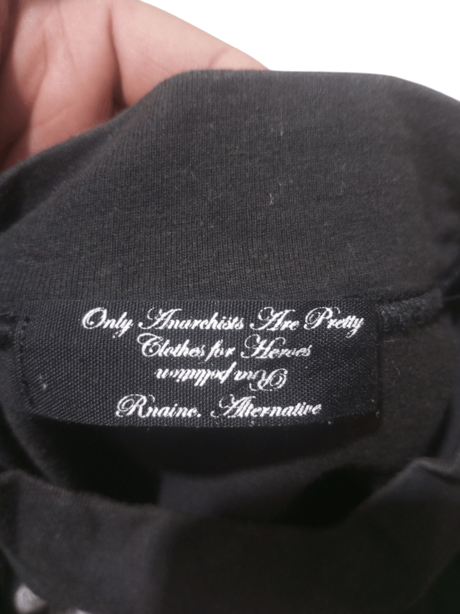 If Six Was Nine × Japanese Brand × Le Grande Bleu (L.G.B.) Vintage RNA "only anrchiss are pretty" Sun faded long sleeve Size US M / EU 48-50 / 2 - 8 Thumbnail