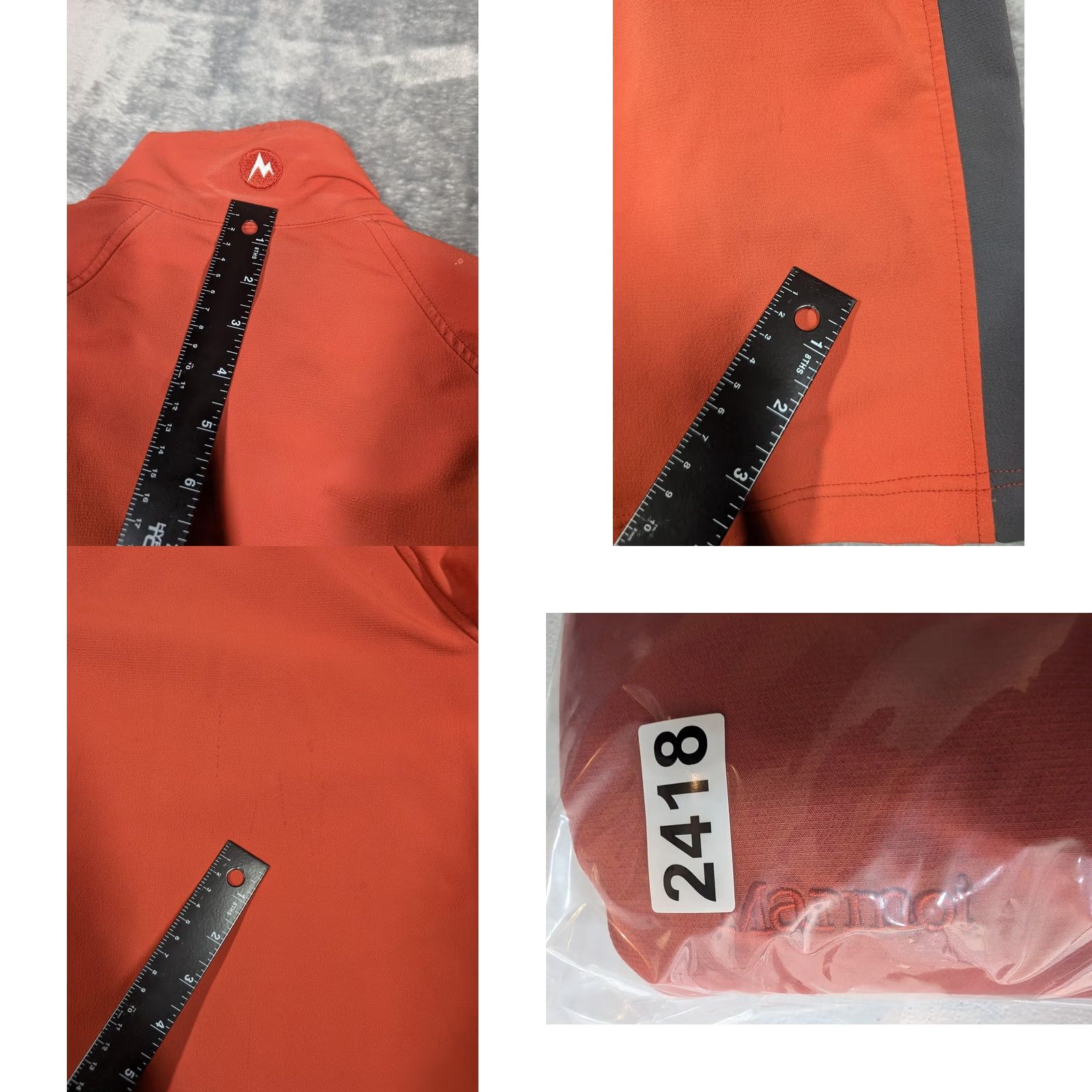 Marmot Marmot Mens Medium Softshell Jacket Orange Gray Full Zip Lined Fleece Hiking Size US M / EU 48-50 / 2 - 9 Thumbnail