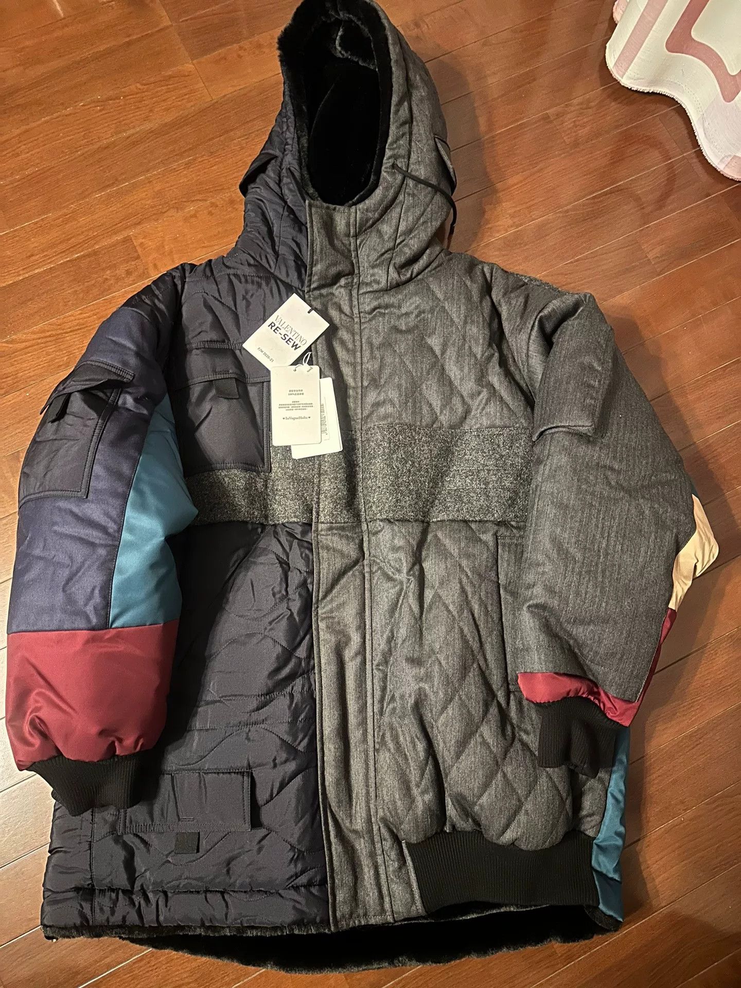 Valentino Valentino Colorblock Cotton Padded Coat Size US XS / EU 42 / 0 - 1 Thumbnail