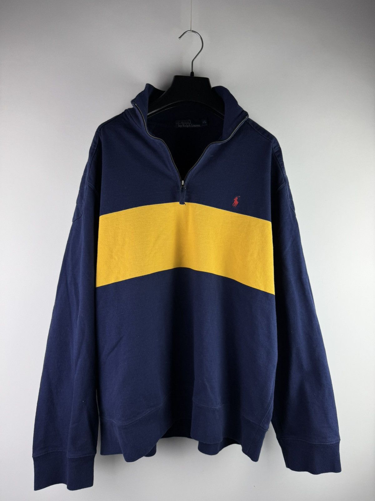 Polo Ralph Lauren Vintage 90s Polo Ralph Lauren Rugby 1/4 Zip Sweatshirt Size US L / EU 52-54 / 3 - 1 Thumbnail