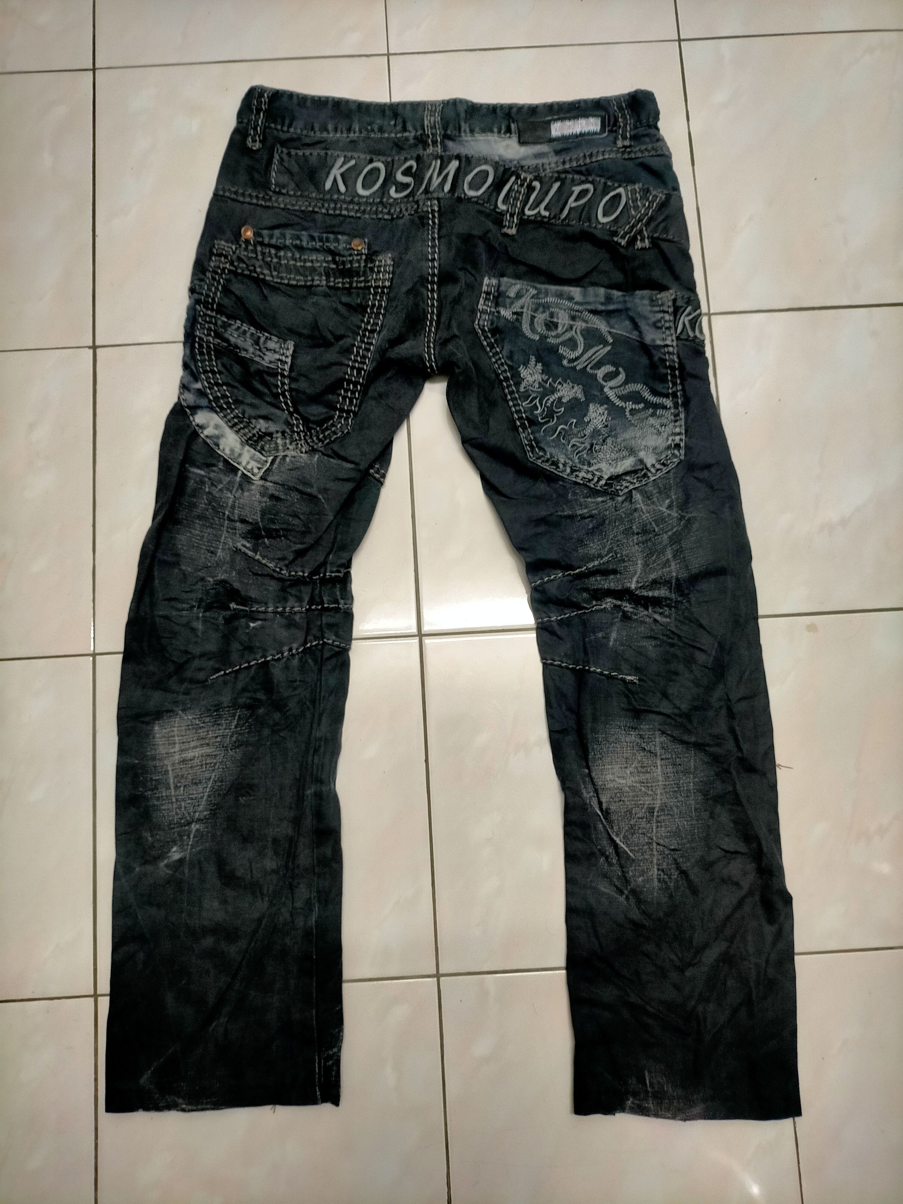 Japanese Brand Avant Garde Kosmo Lupo Vintage Y2K Denim Size US 32 / EU 48 - 2 Thumbnail