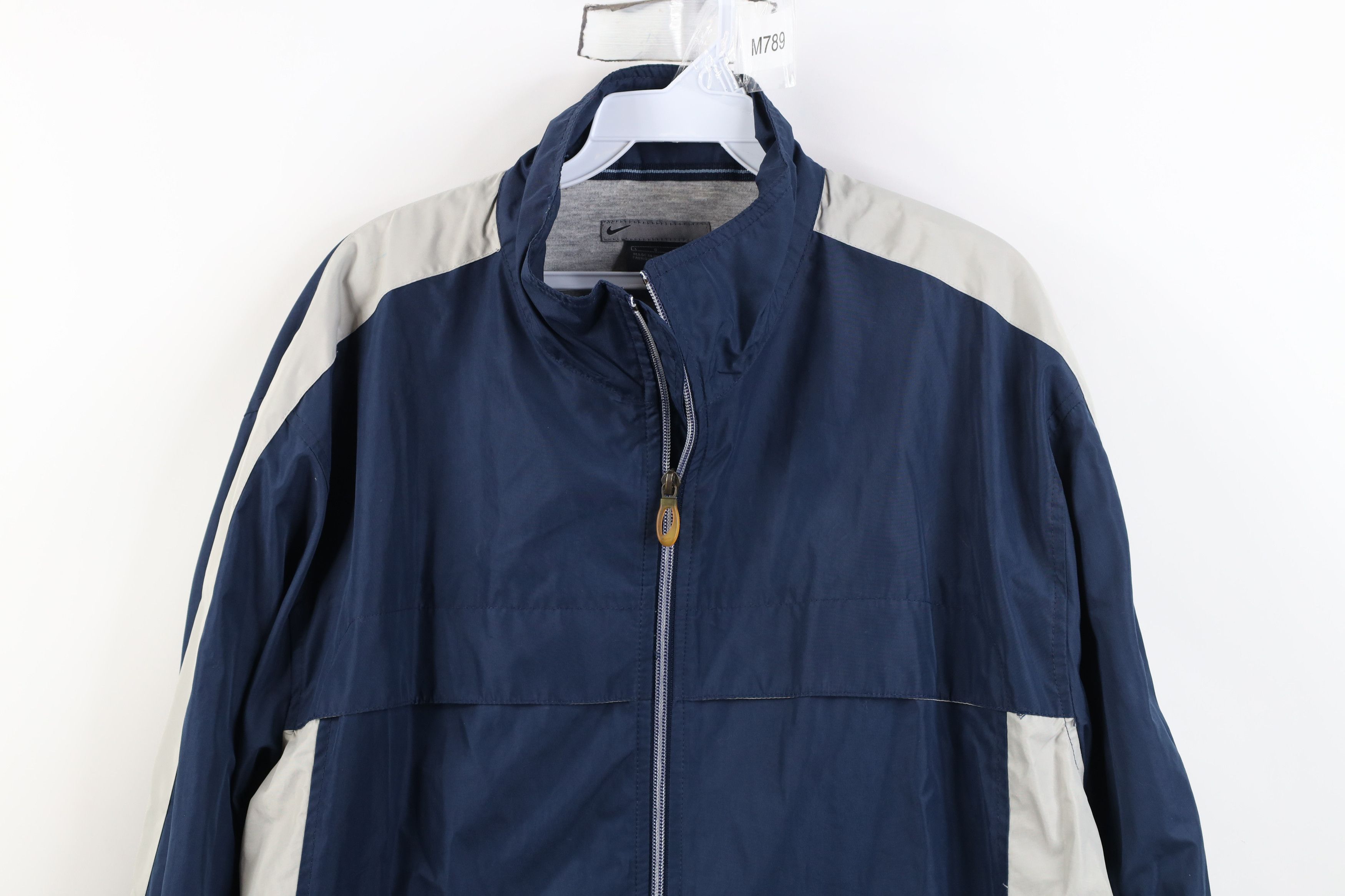 Nike Vintage Nike Scott Mini Swoosh Lined Windbreaker Jacket Blue Size US L / EU 52-54 / 3 - 2 Thumbnail