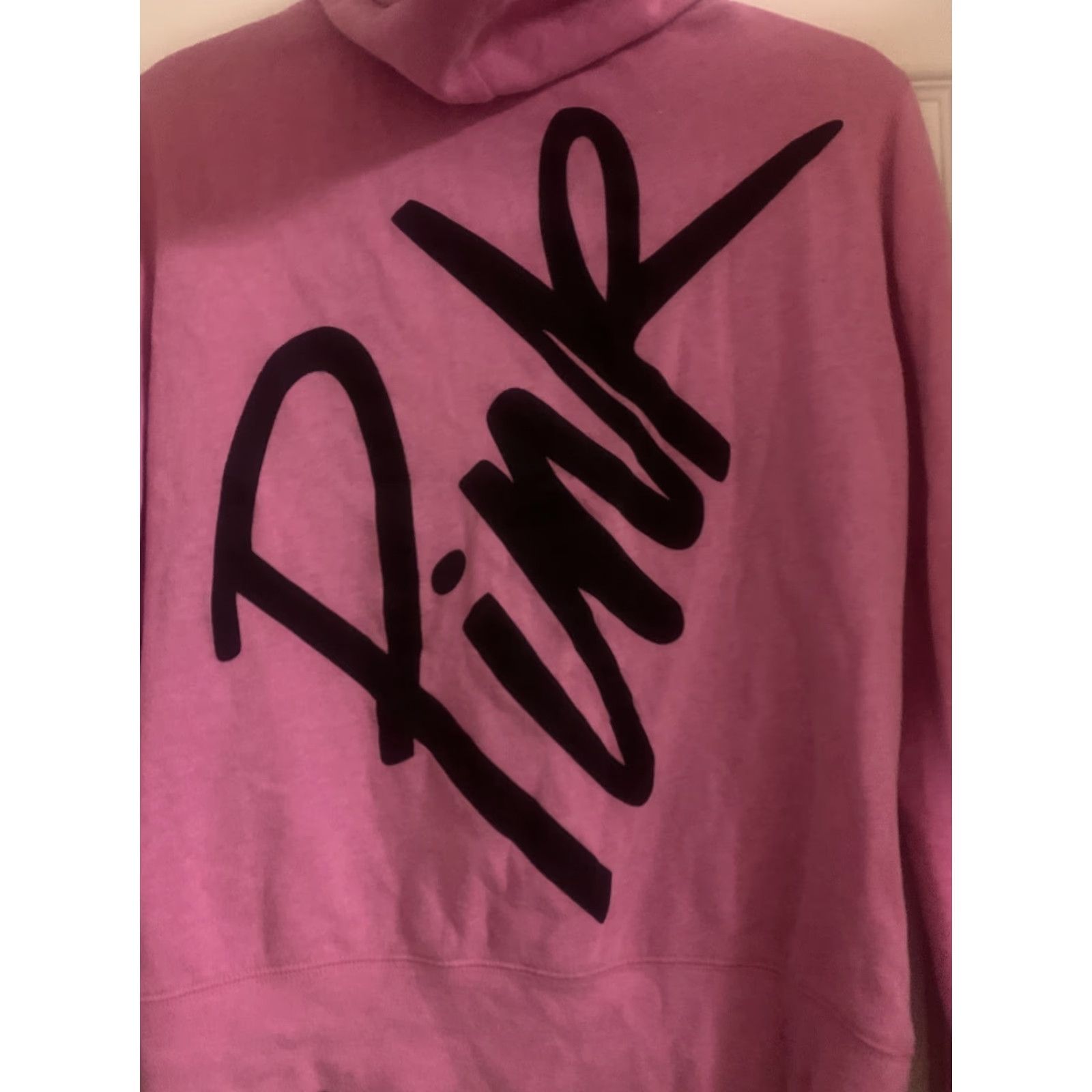 Victoria's Secret Victoria's Secret PINK Full Zip Hoodie Women Pink Size S Logo Cotton Blend Blended Fabric Size S / US 4 / IT 40 - 6 Thumbnail