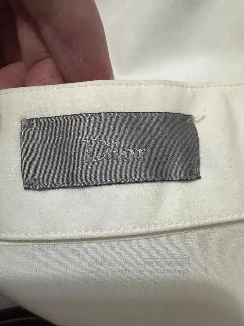 Dior Dior White Cotton Basic Stand Collar Shirt i Size XS / US 0-2 / IT 36-38 - 6 Thumbnail