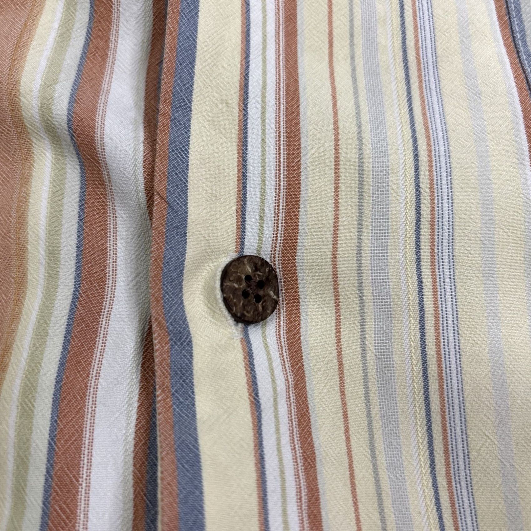 Tommy Bahama Tommy Bahama Shirt Men Striped Silk Hawaiian Short Sleeve S Multicolor Size US S / EU 44-46 / 1 - 4 Thumbnail