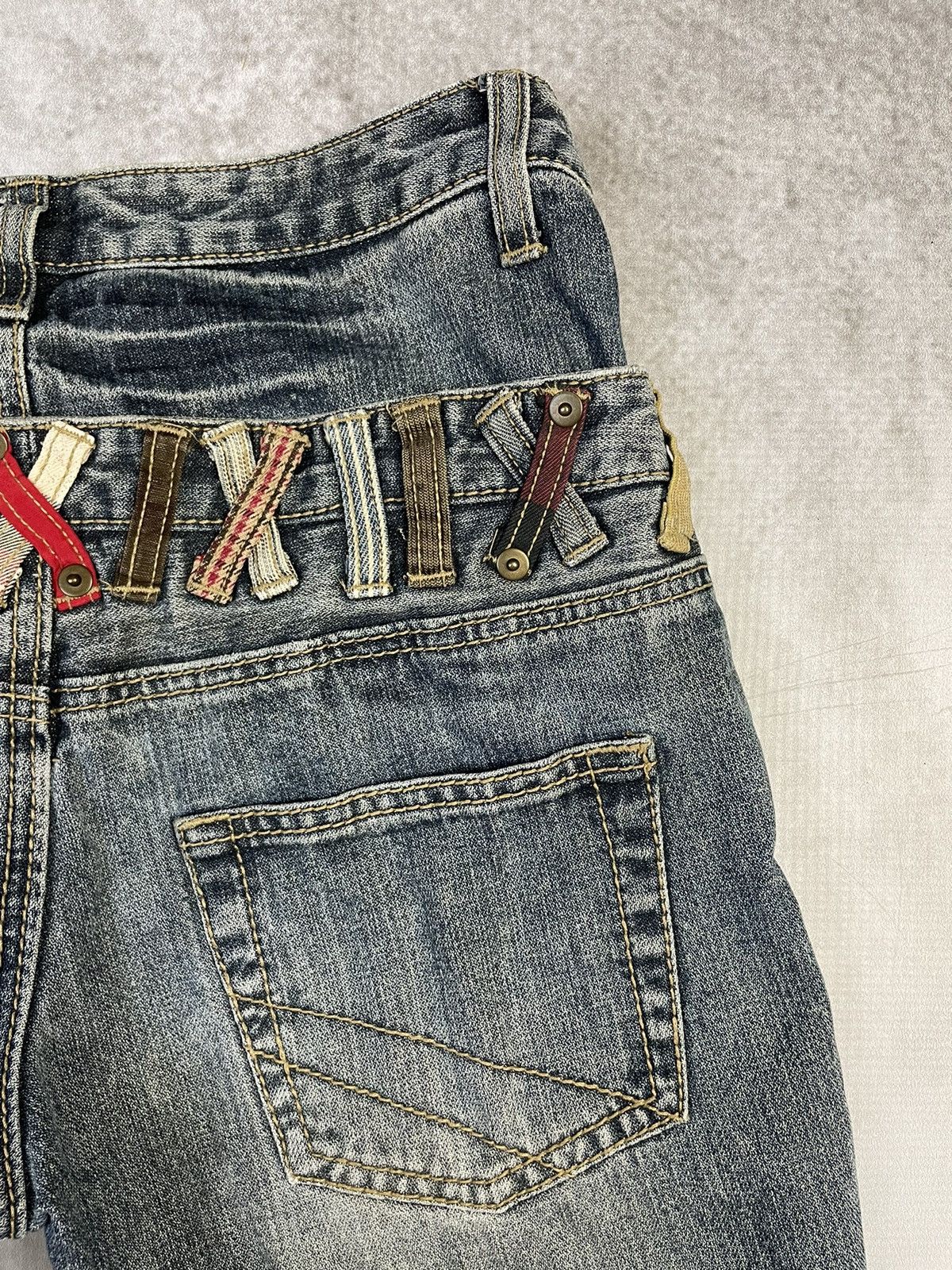 If Six Was Nine Y2k J-Honey Double Waist Denim Jorts Size US 27 - 9 Thumbnail