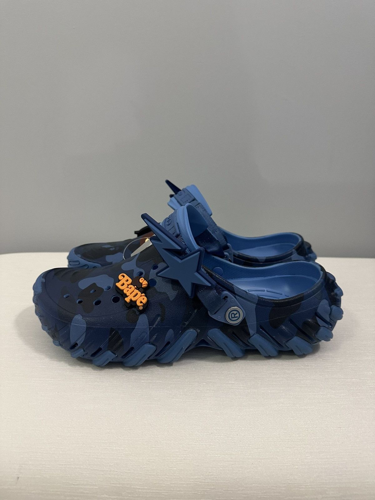 Bape × Crocs Bape X Crocs Blue Echo’s (Size 11) Size US 11 / EU 44 - 2 Thumbnail