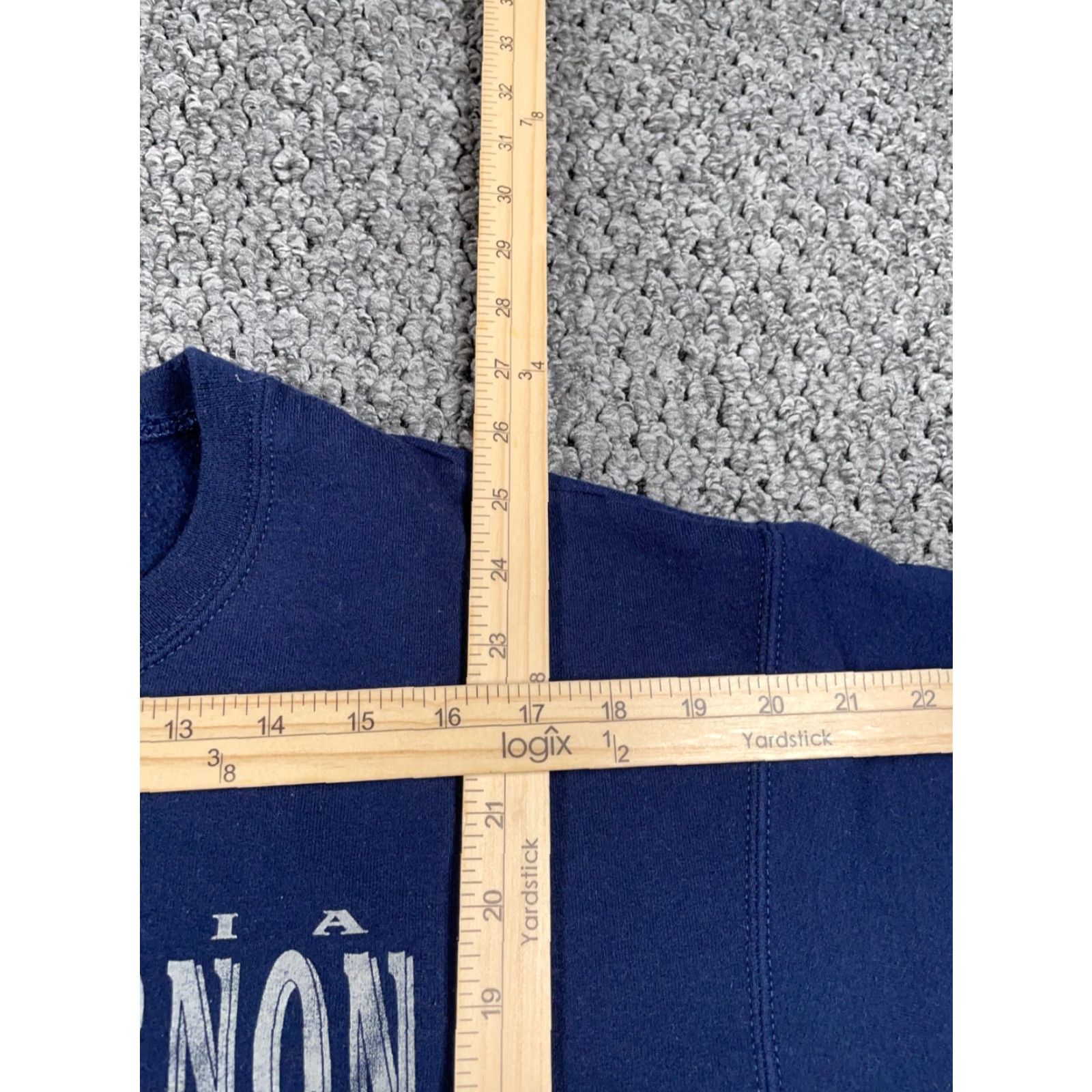Fruit Of The Loom Fruit of the Loom Sweatshirt Adult Large Dark Blue Crewneck Midweight City Retro Size US L / EU 52-54 / 3 - 6 Thumbnail