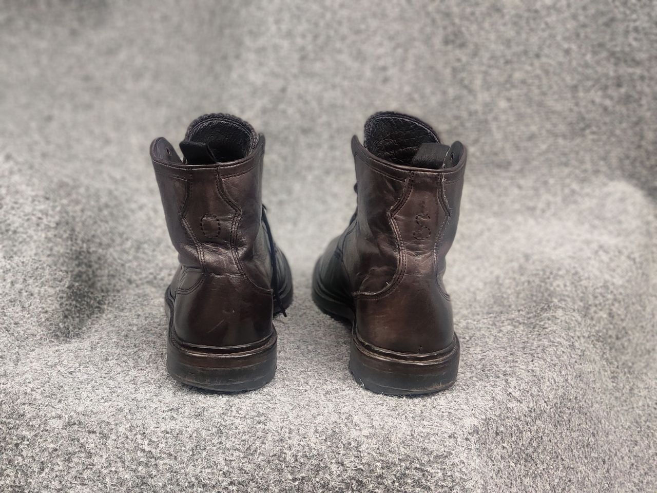 Oliver Sweeney Oliver Sweeney Dark Brown Calf Leather Derby Combat Boots Size US 10.5 / EU 43-44 - 8 Thumbnail
