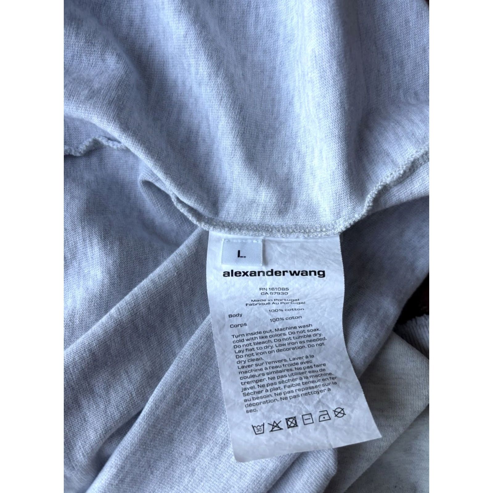 Alexander Wang Alexander Wang Earth Club Distressed Oversized Muscle Tee Shirt Mens Large Gray Size US XL / EU 56 / 4 - 4 Thumbnail